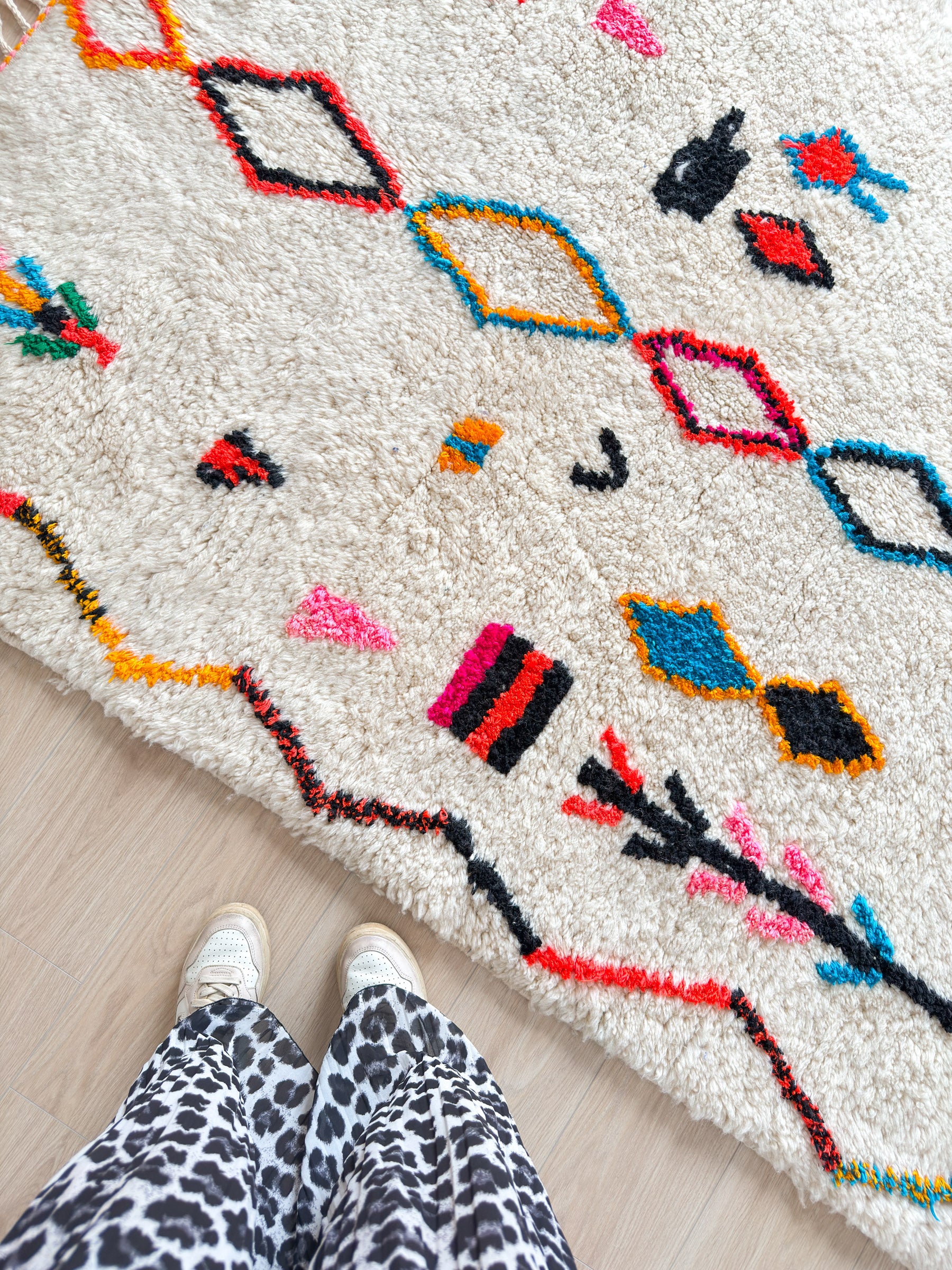 Colorful Berber rug 161 x 272 cm - n°1987