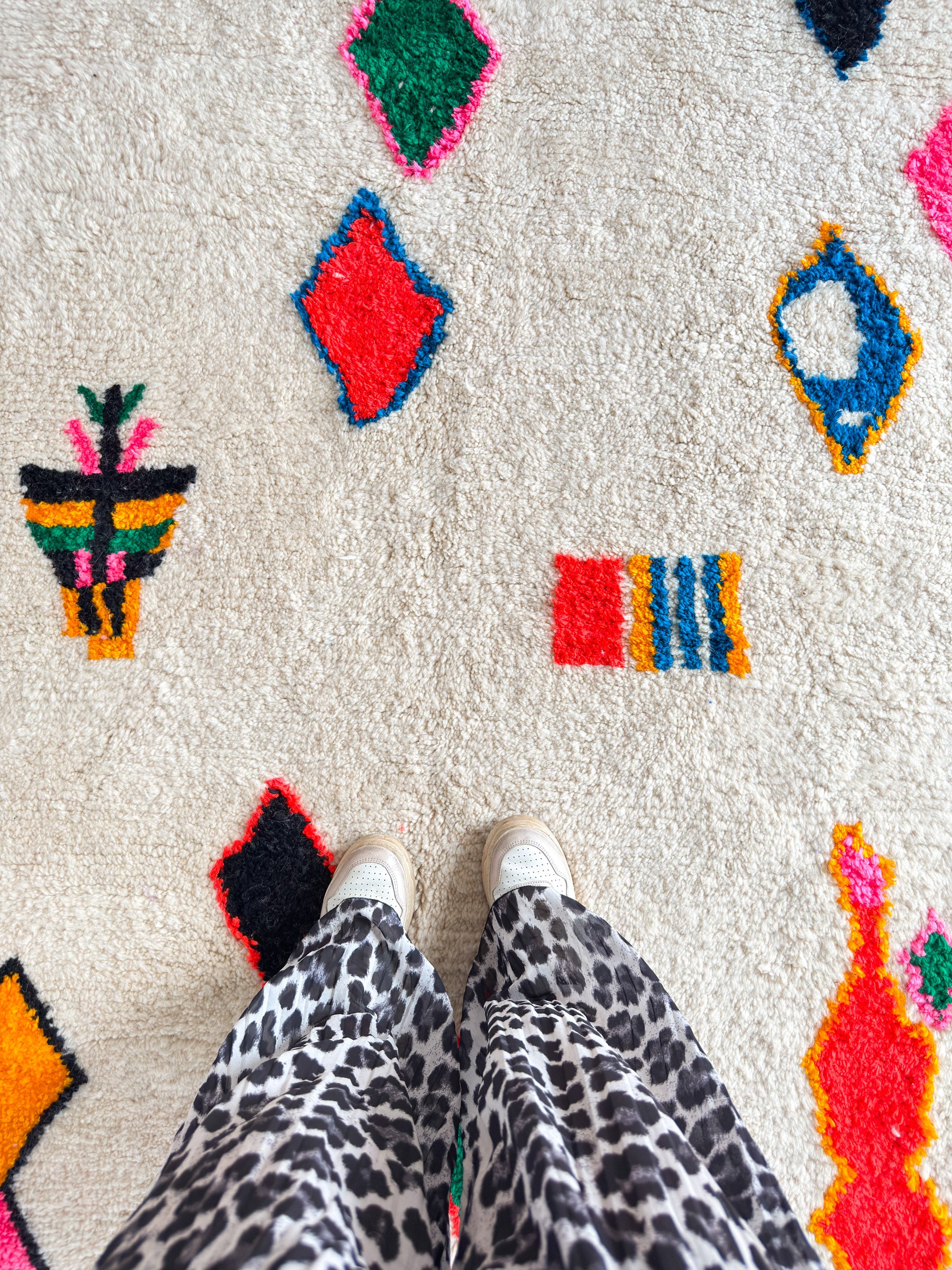 Colorful Berber rug 218 x 313 cm - n°2199