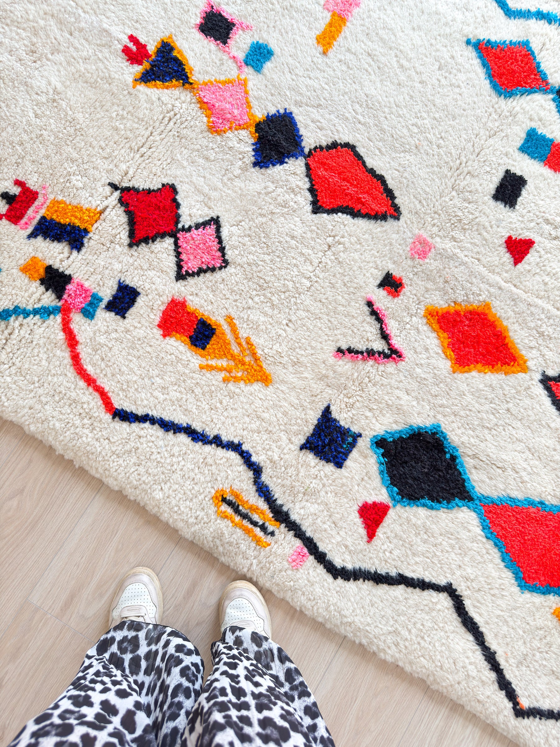 Colorful Moroccan Rug 158 x 280 cm / 5.2 x 9.2 ft - n°1425
