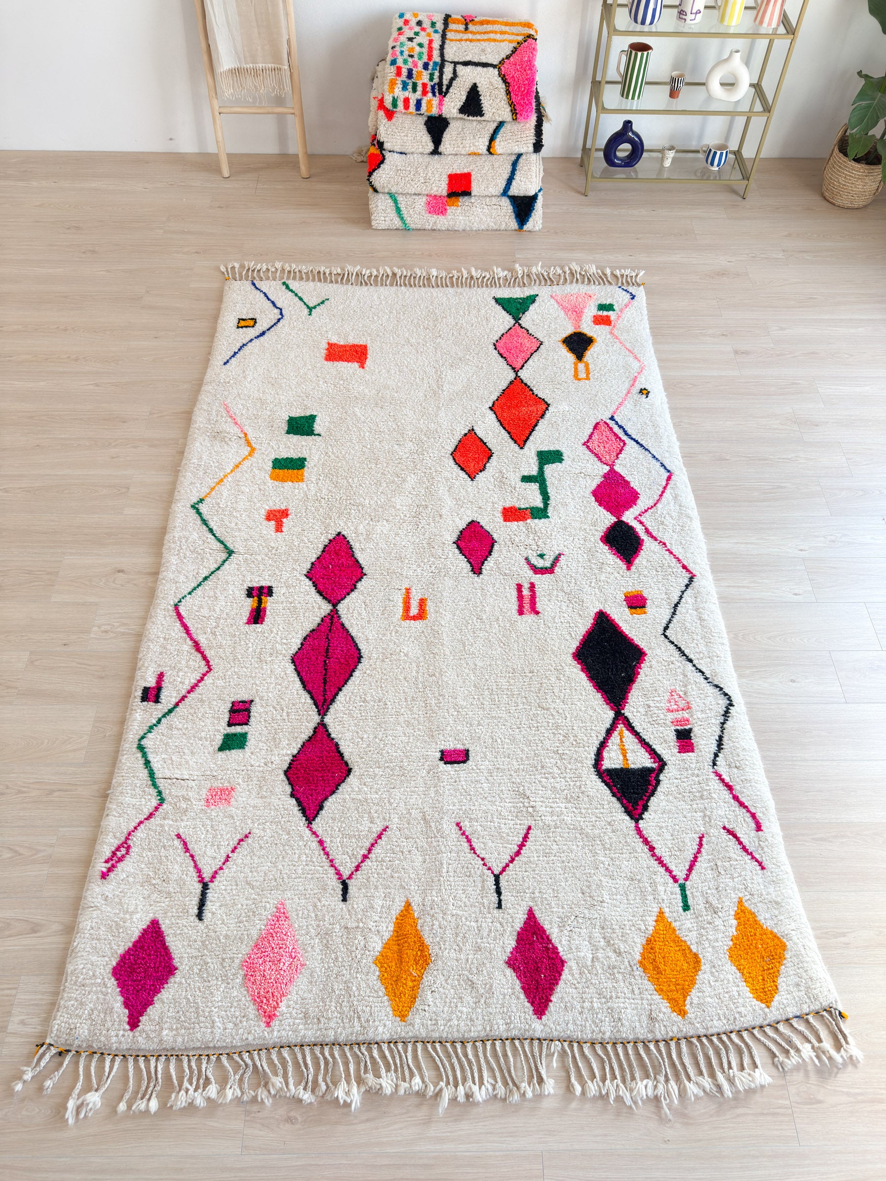 Colorful Berber rug 192 x 330 cm - n°1904