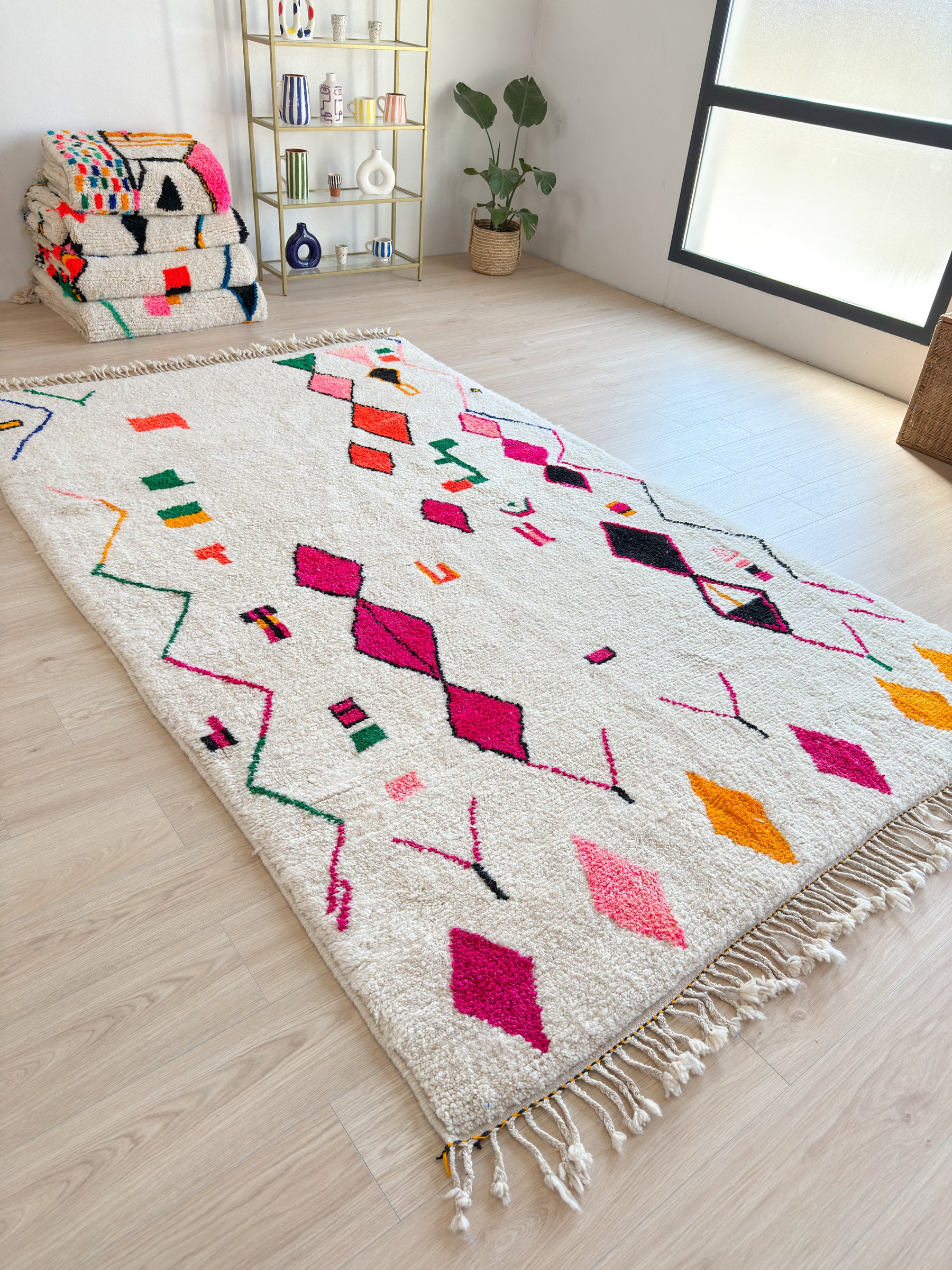 Colorful Berber rug 192 x 330 cm - n°1904