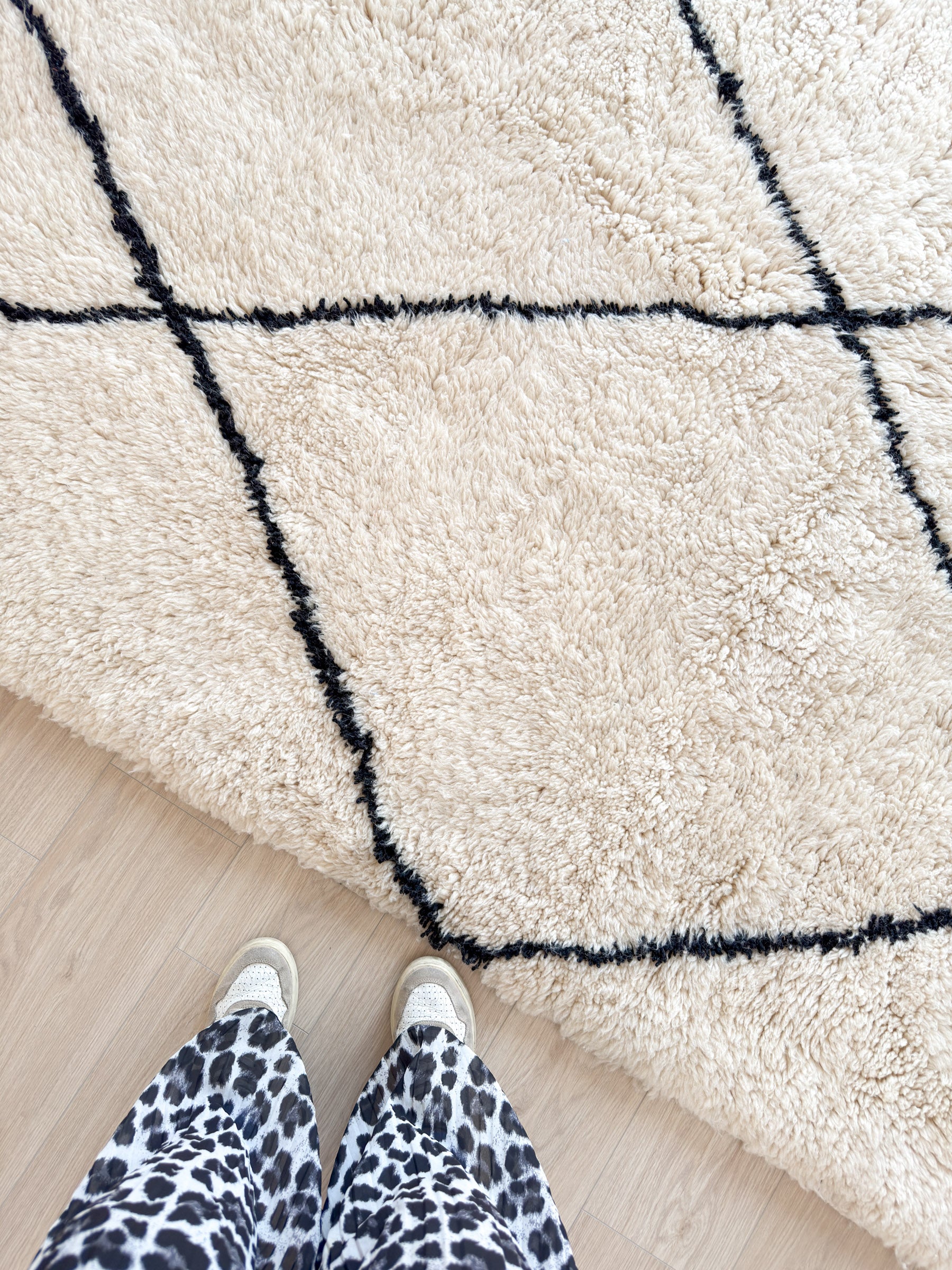 Weißer Berberteppich 197 x 311 cm - Nr. 2340