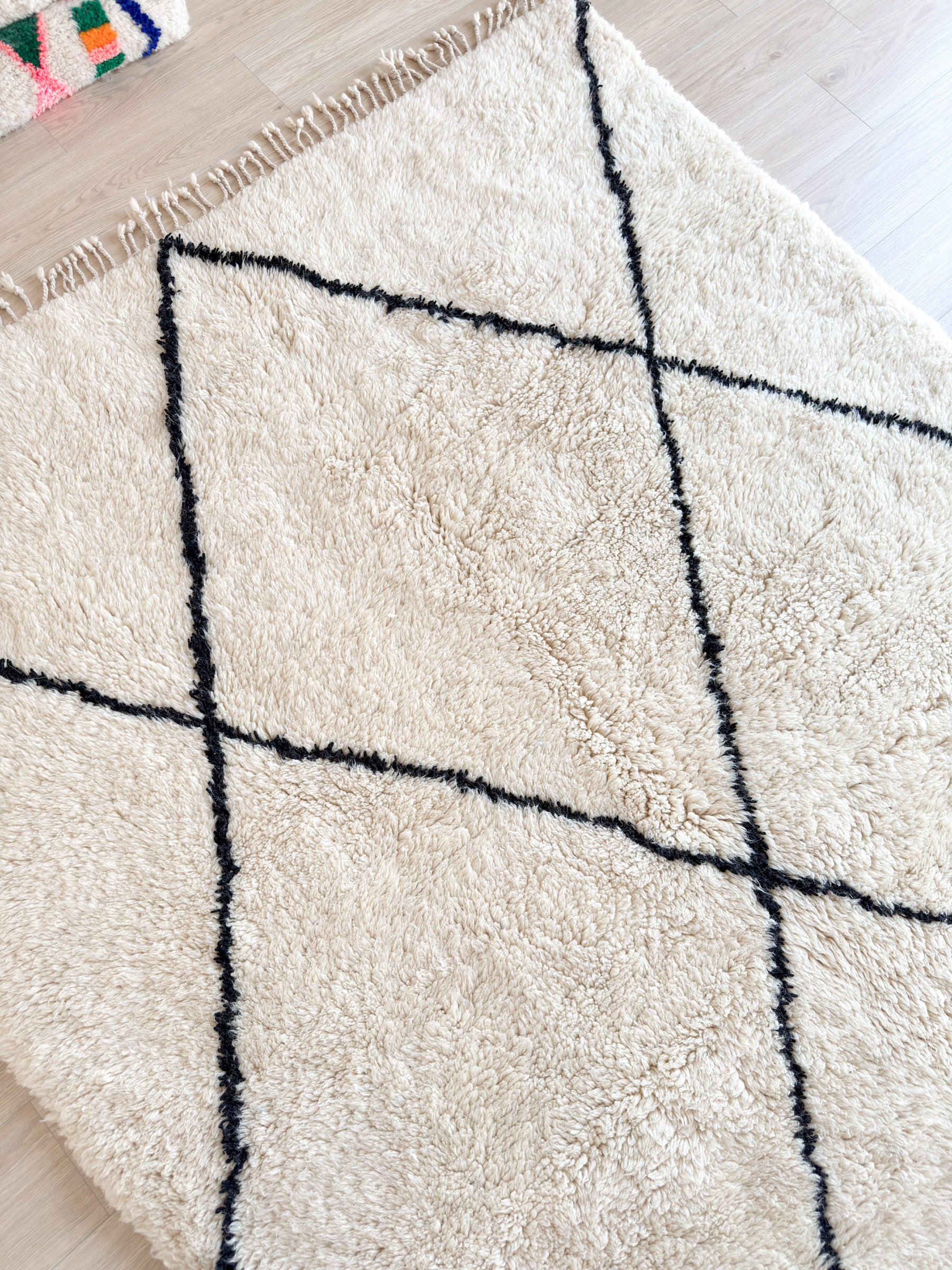 Weißer Berberteppich 197 x 311 cm - Nr. 2340