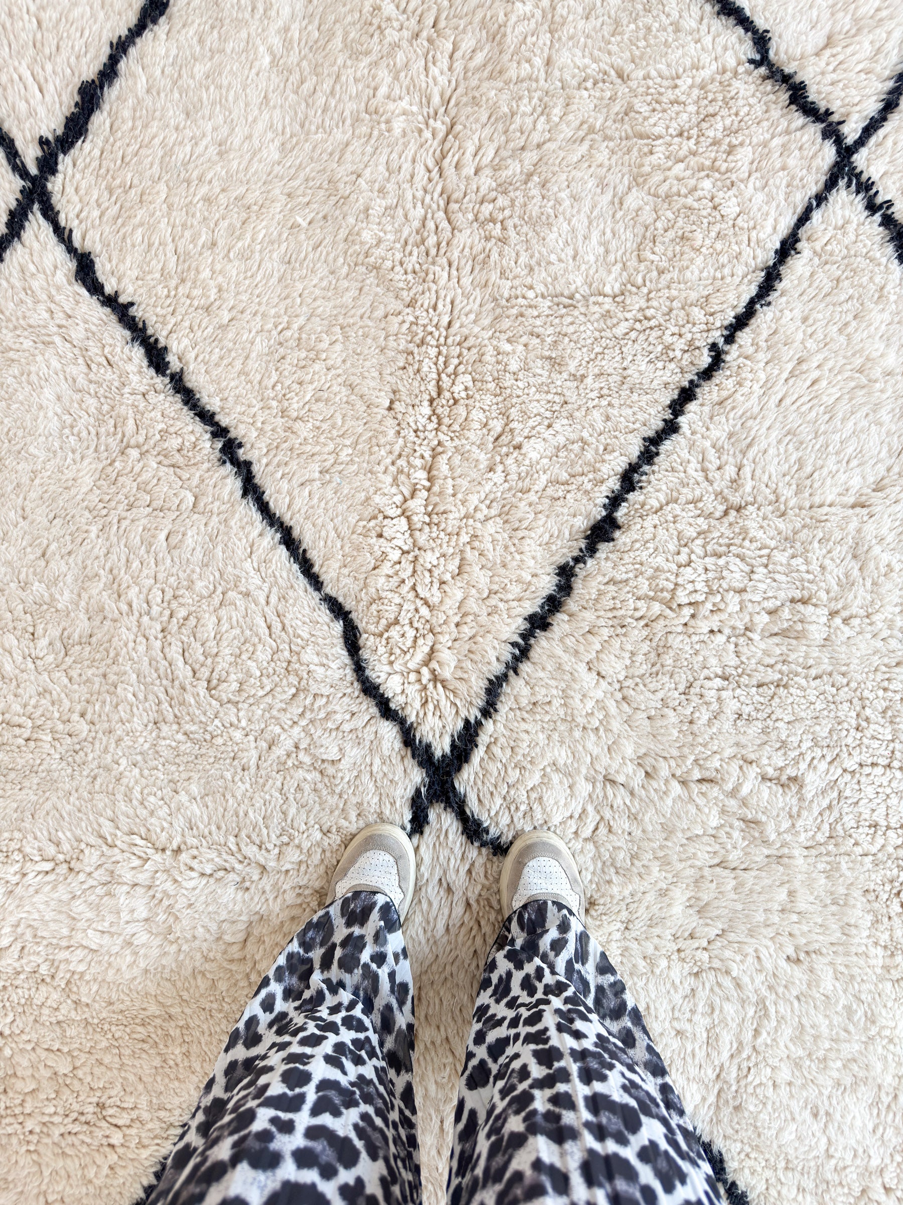 Weißer Berberteppich 197 x 311 cm - Nr. 2340