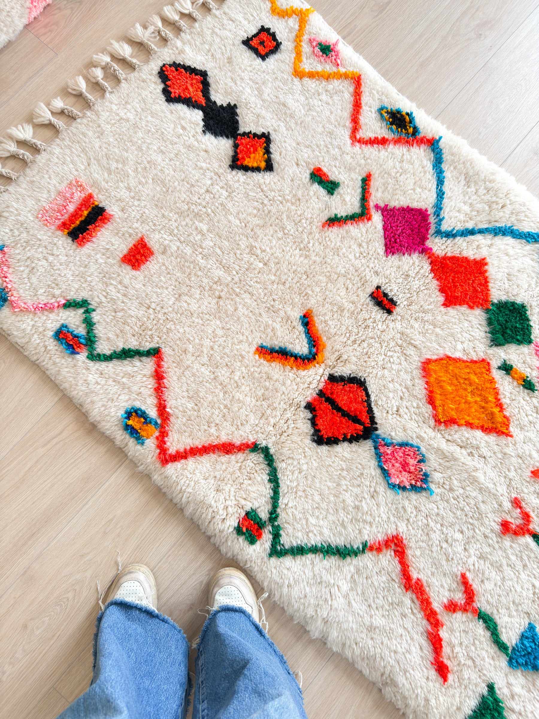 Tapis berbère coloré 105 x 184 cm - n°2358