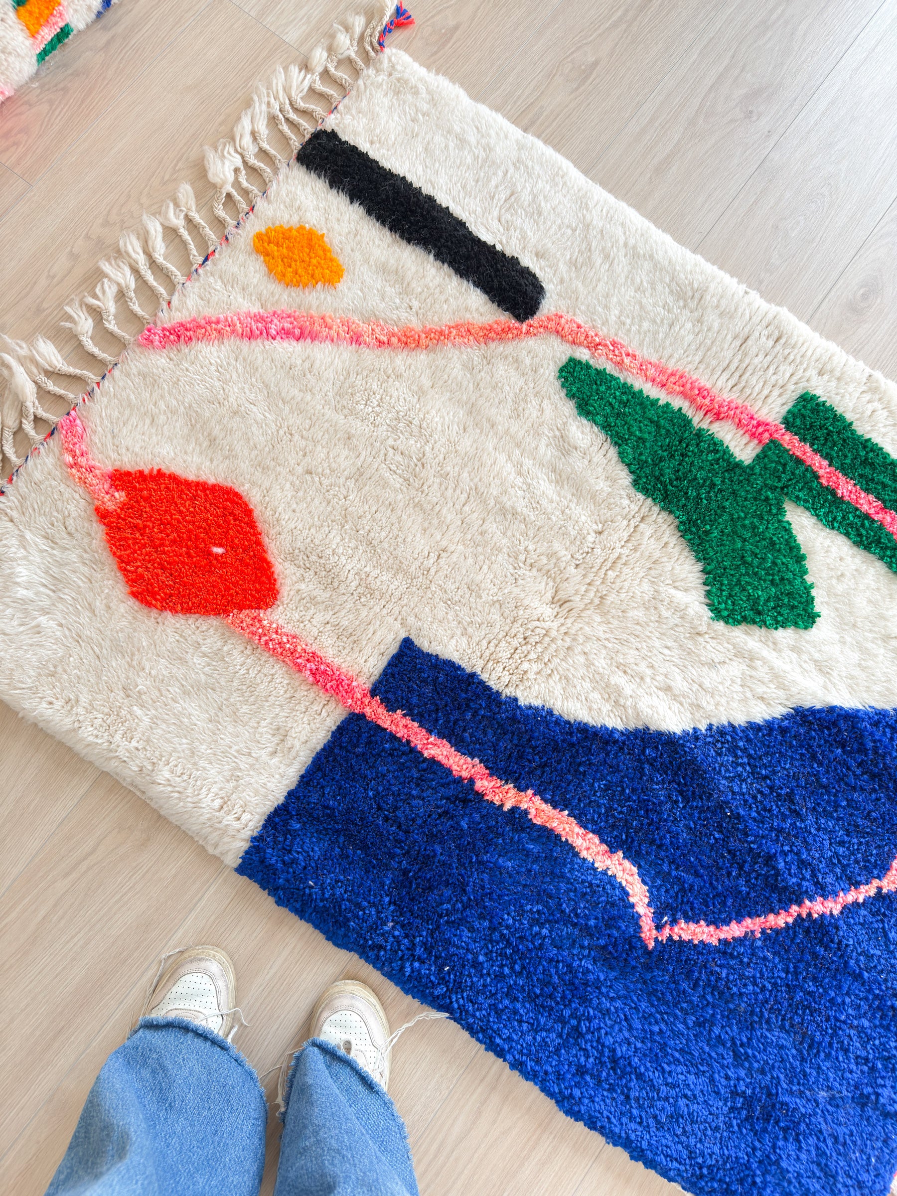 Tapis berbère coloré 103 x 155 cm - n°2401