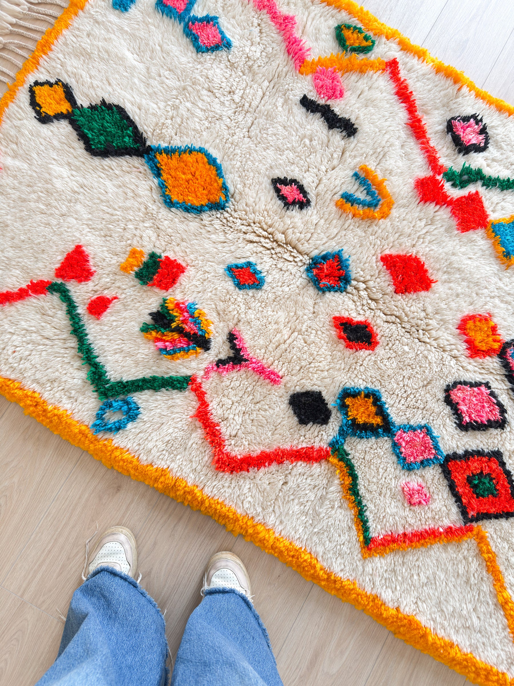 Tapis berbère coloré 125 x 206 cm - n°2398