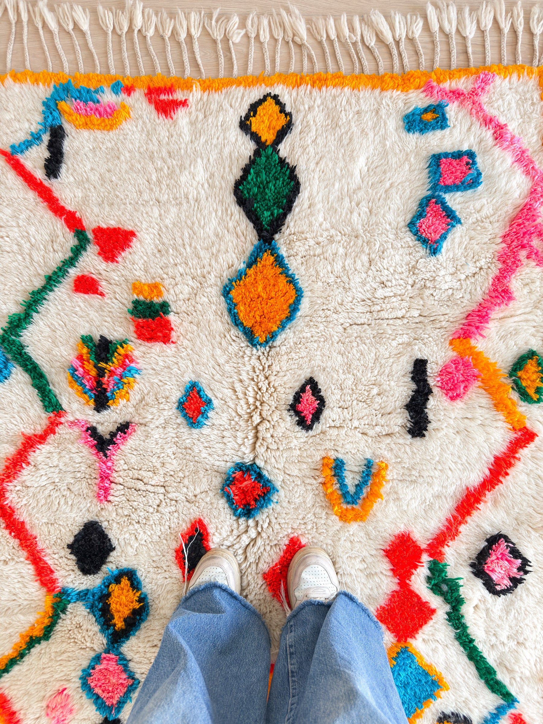 Tapis berbère coloré 125 x 206 cm - n°2398