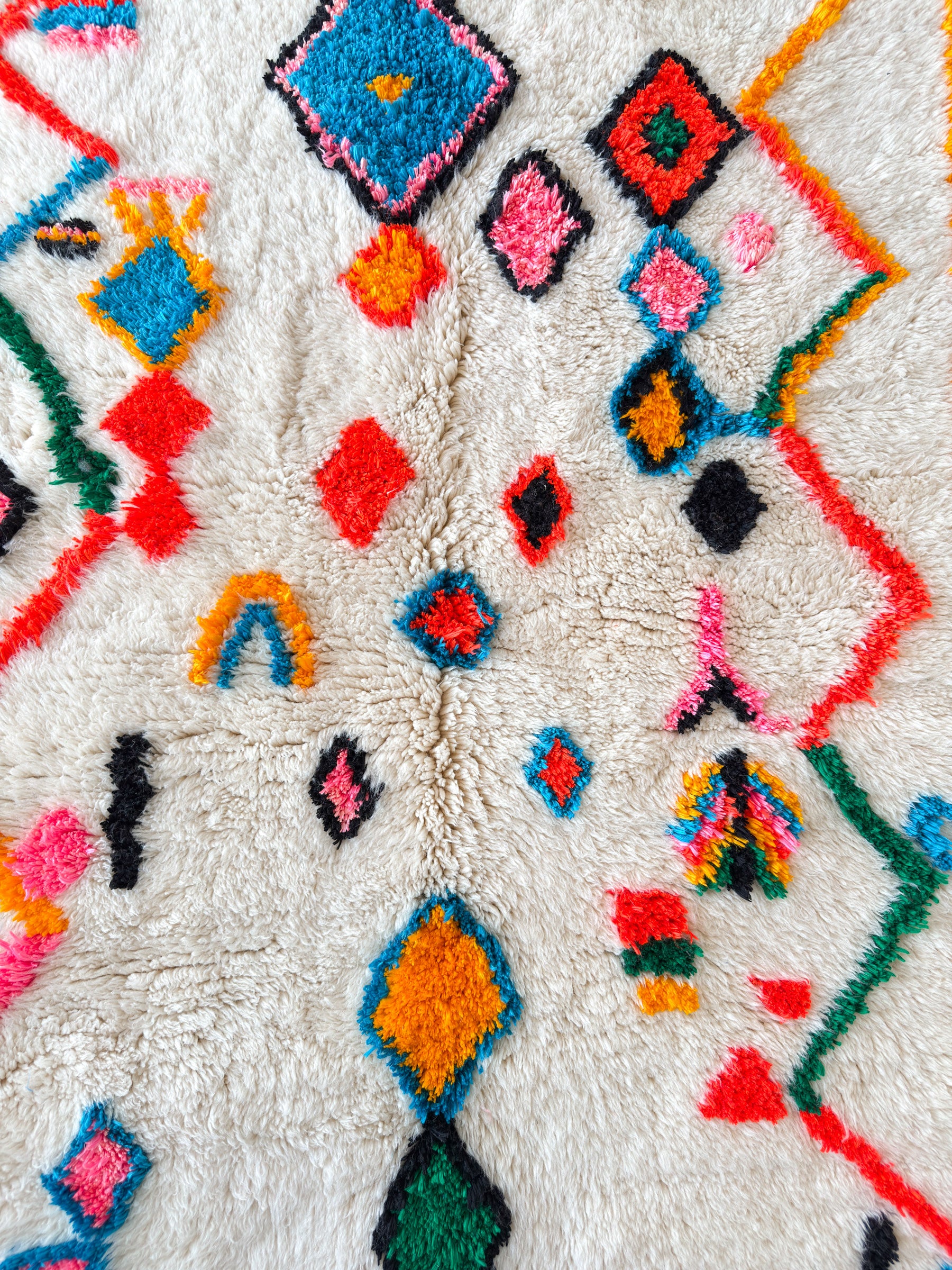 Tapis berbère coloré 125 x 206 cm - n°2398