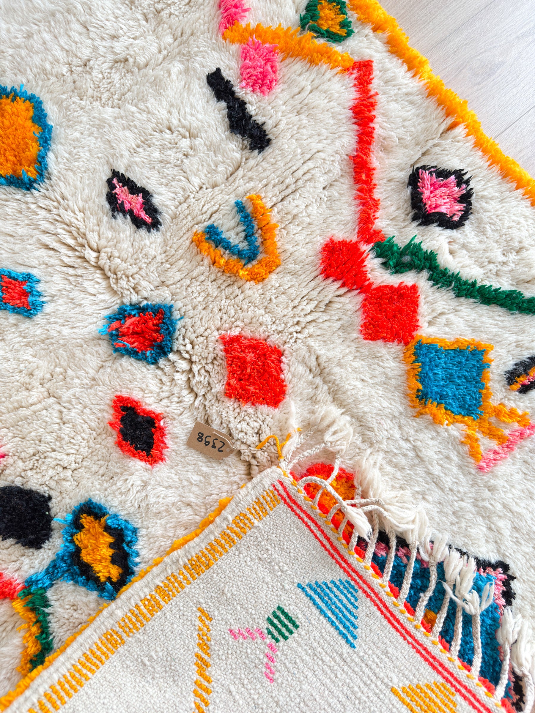 Tapis berbère coloré 125 x 206 cm - n°2398