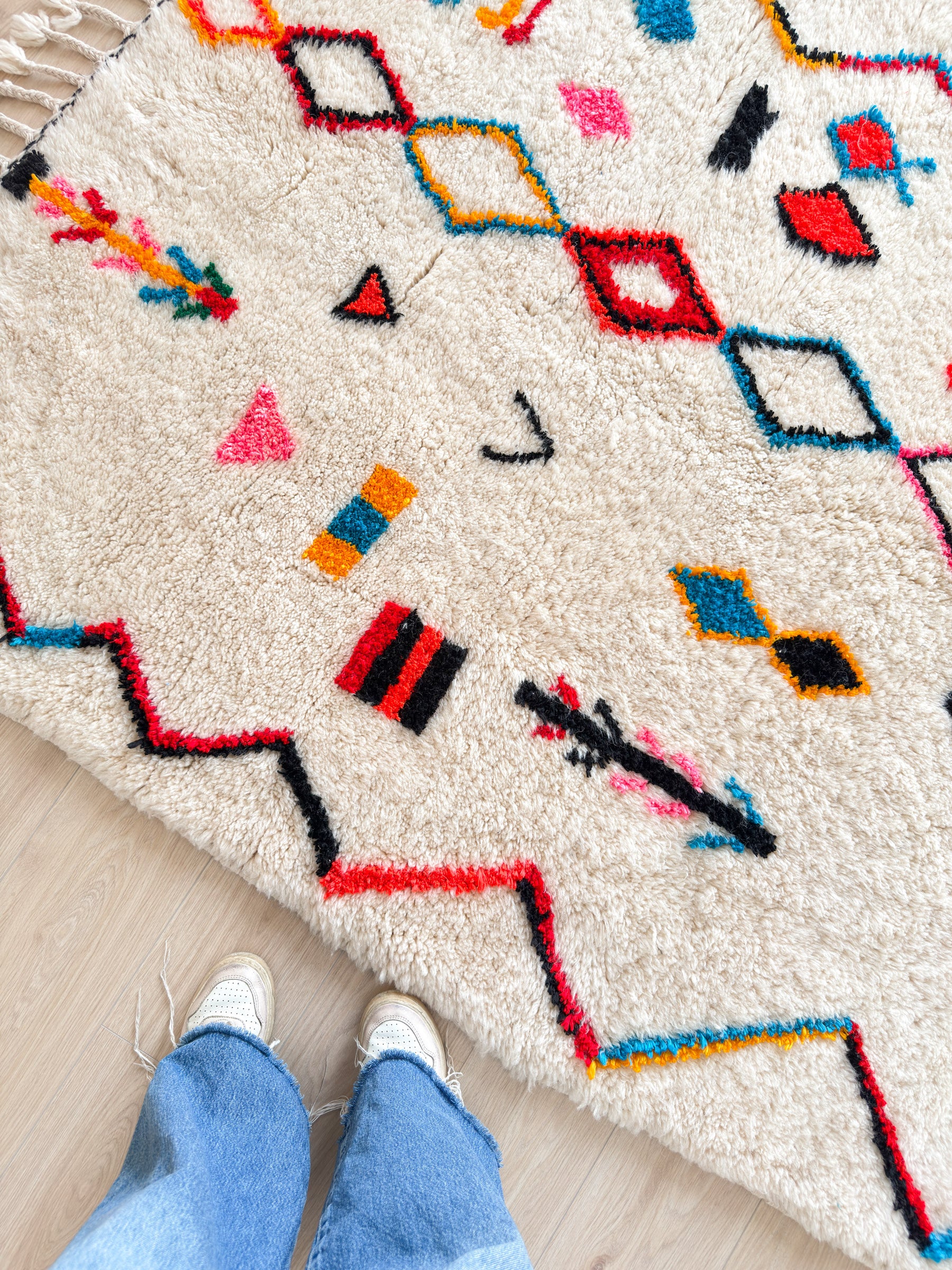 Tapis berbère coloré 151 x 235 cm - n°2353