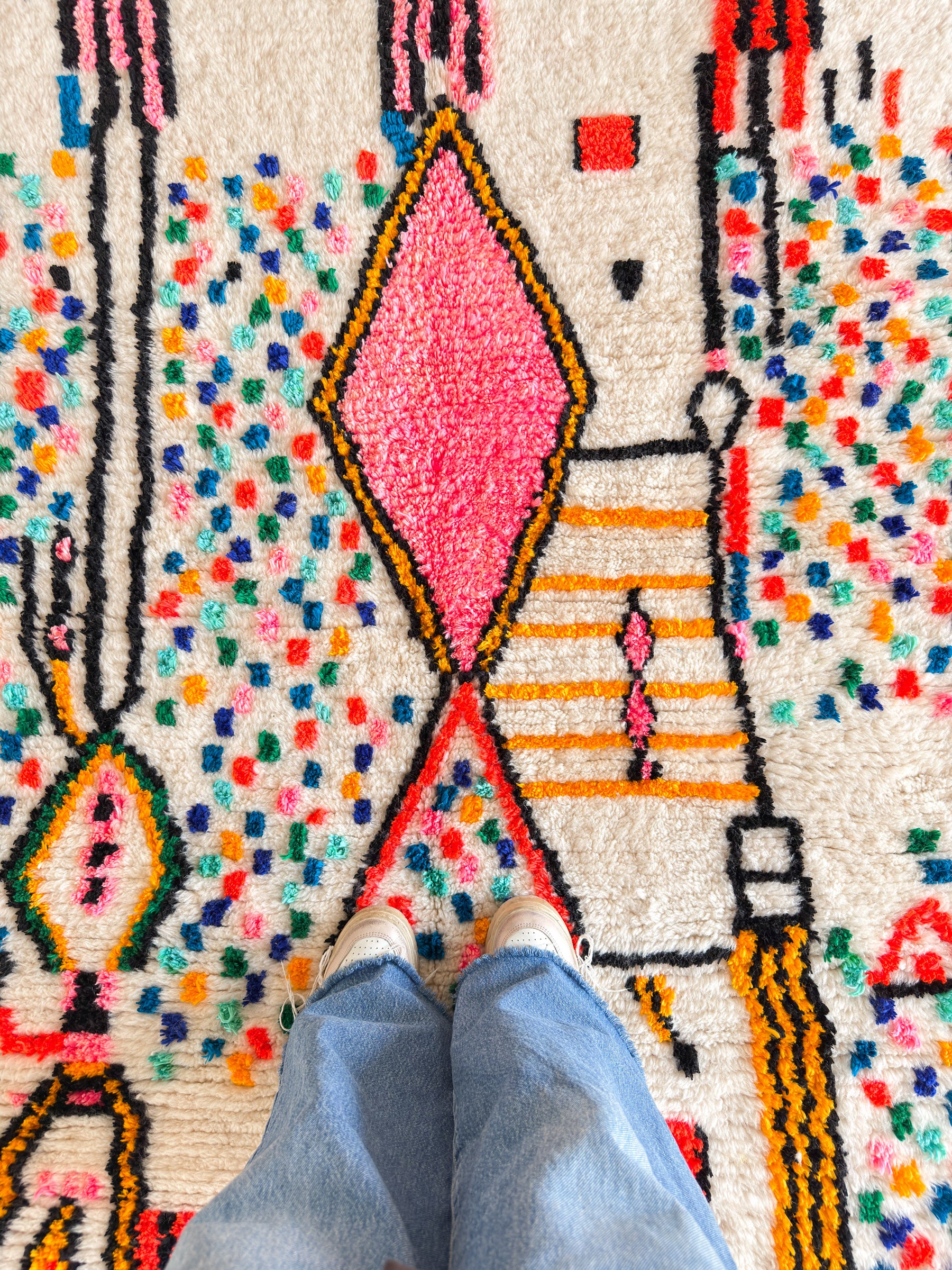 Tapis berbère coloré 137 x 218 cm - n°2400