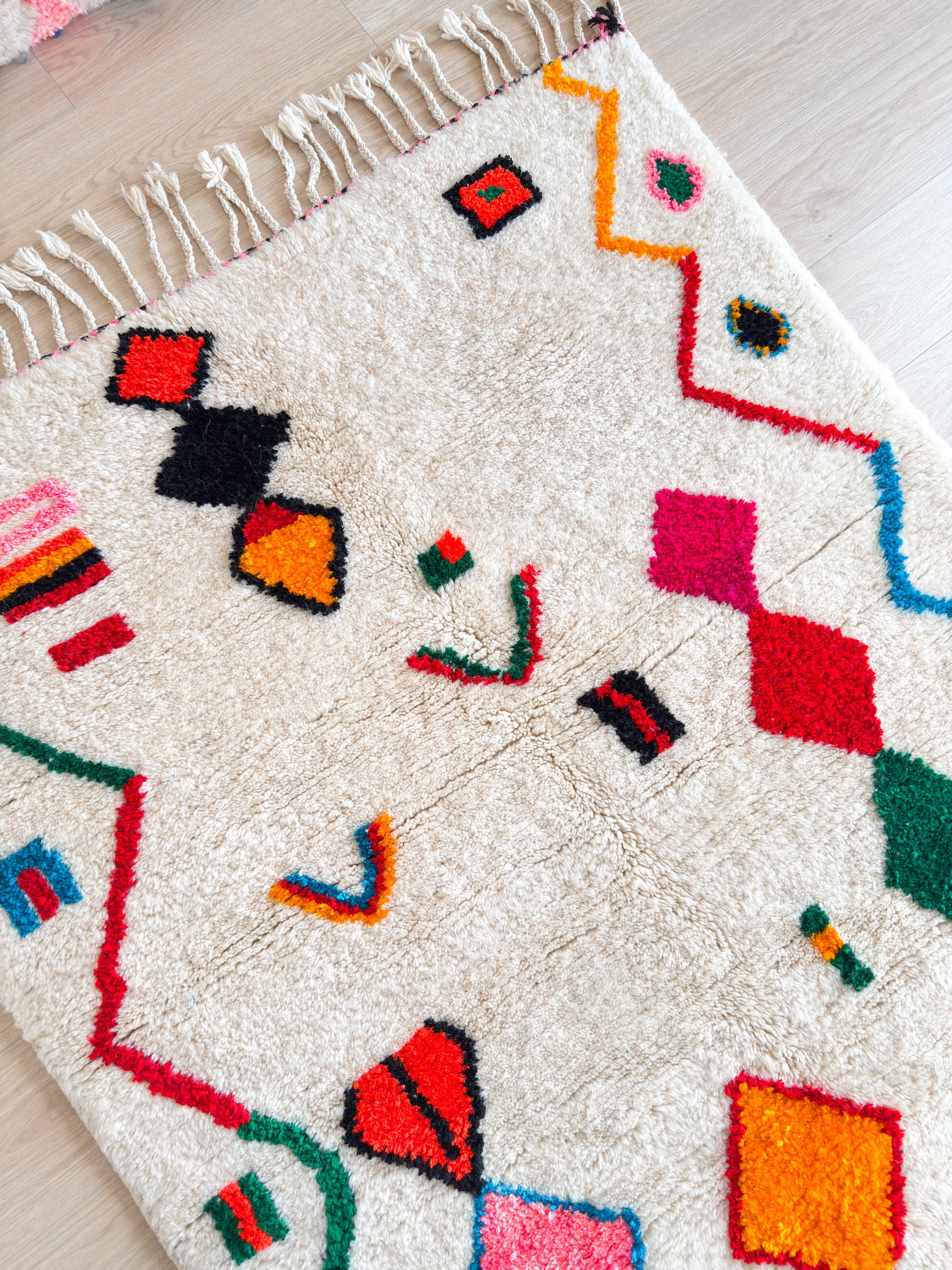 Tapis berbère coloré 141 x 231 cm - n°2359