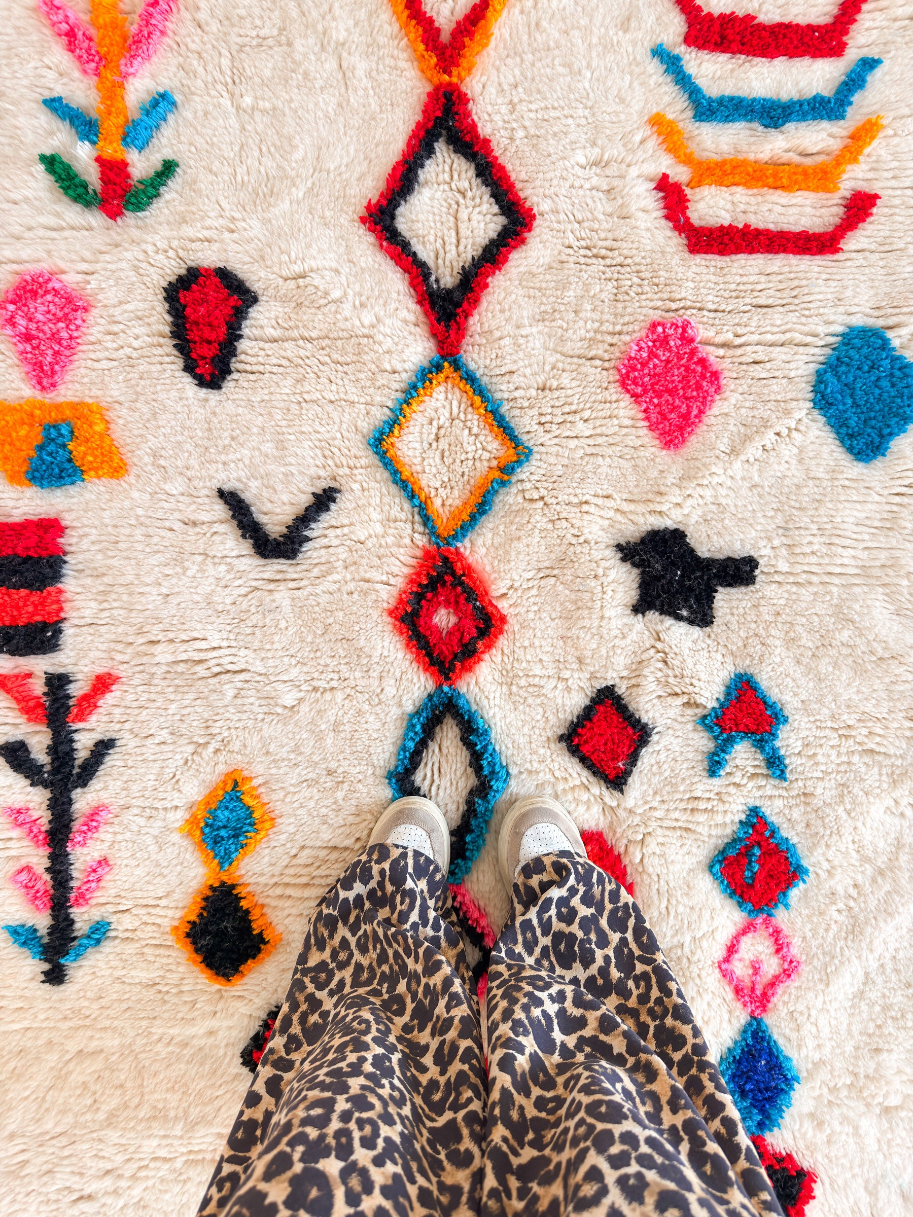 Bunter Berberteppich 150 x 217 cm - Nr. 2442