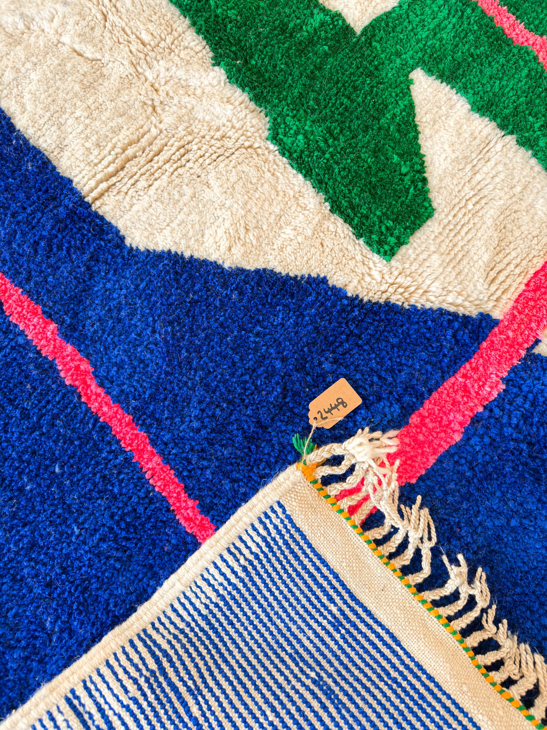 Bunter Berberteppich 156 x 220 cm - Nr. 2448