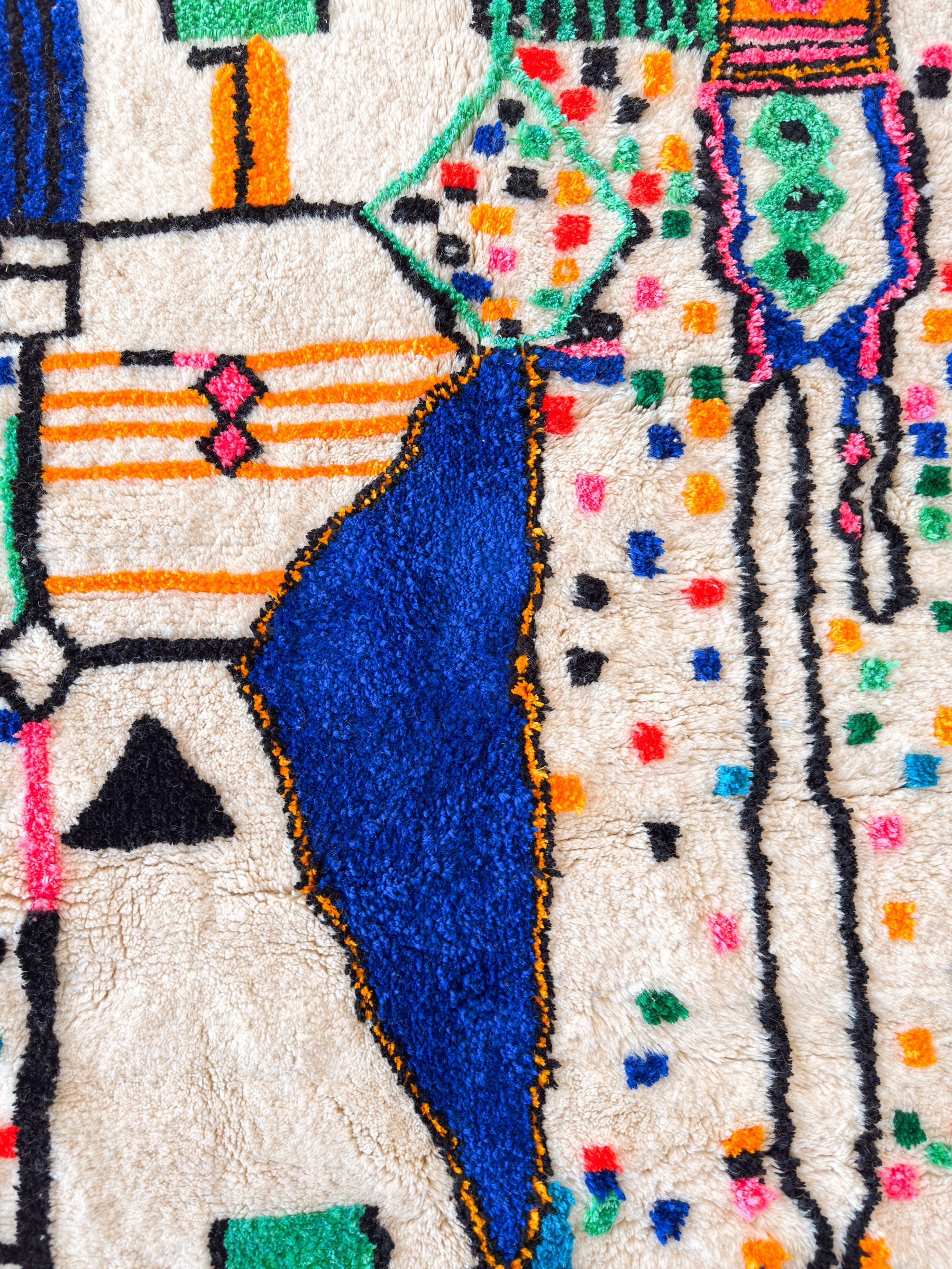 Bunter Berberteppich 148 x 229 cm - Nr. 2410