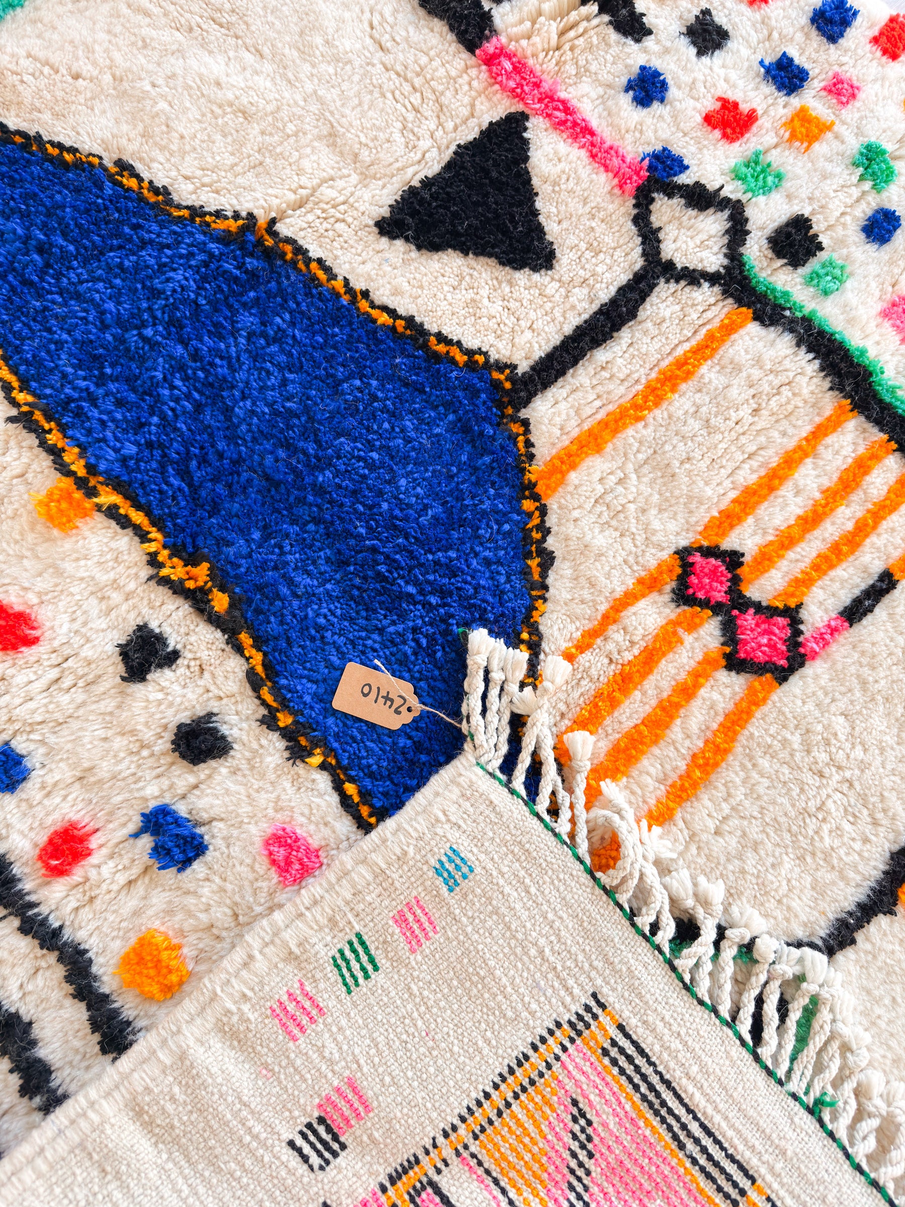 Bunter Berberteppich 148 x 229 cm - Nr. 2410