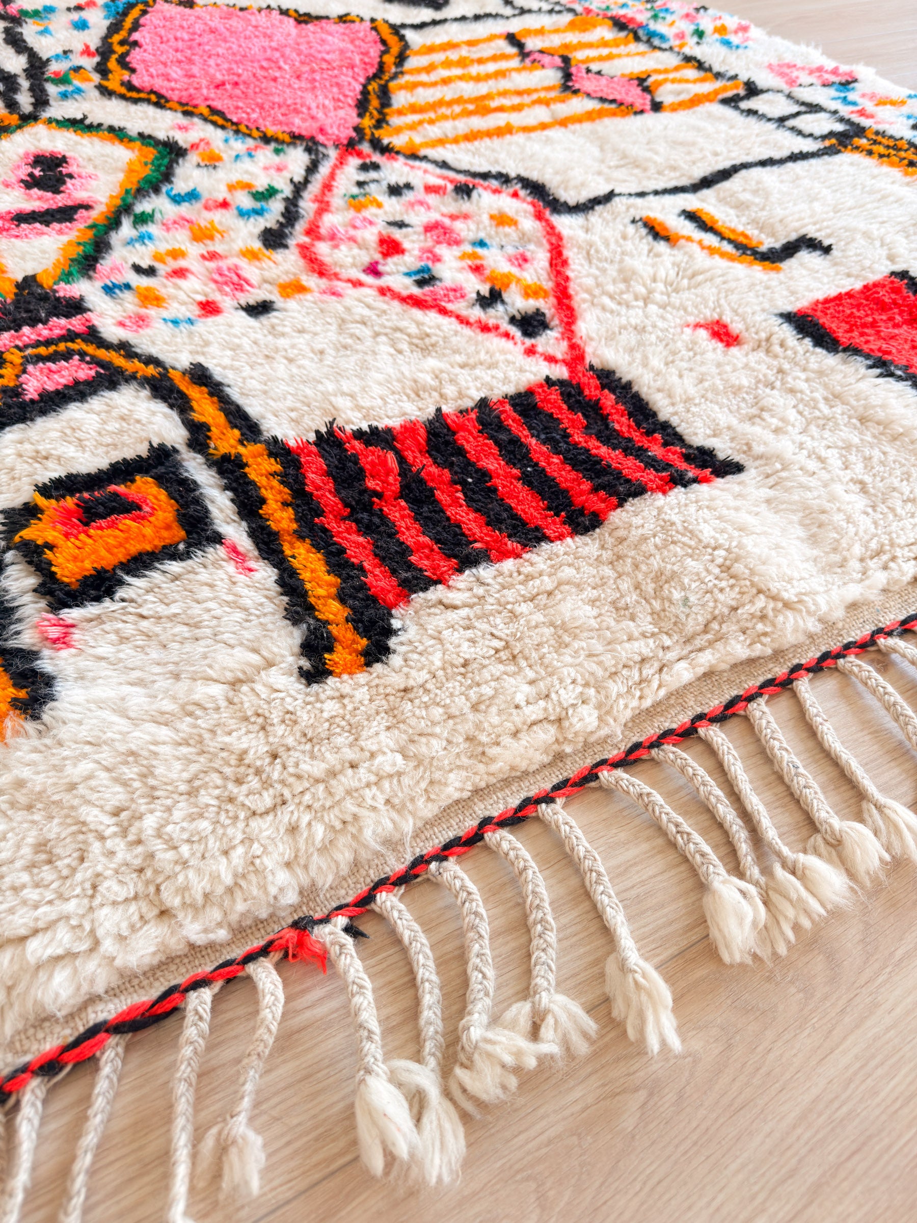 Bunter Berberteppich 148 x 225 cm - Nr. 2415