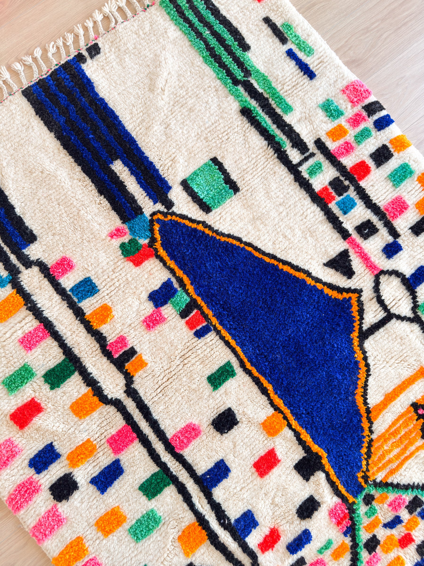 Colorful Berber rug 148 x 214 cm - No. 2349