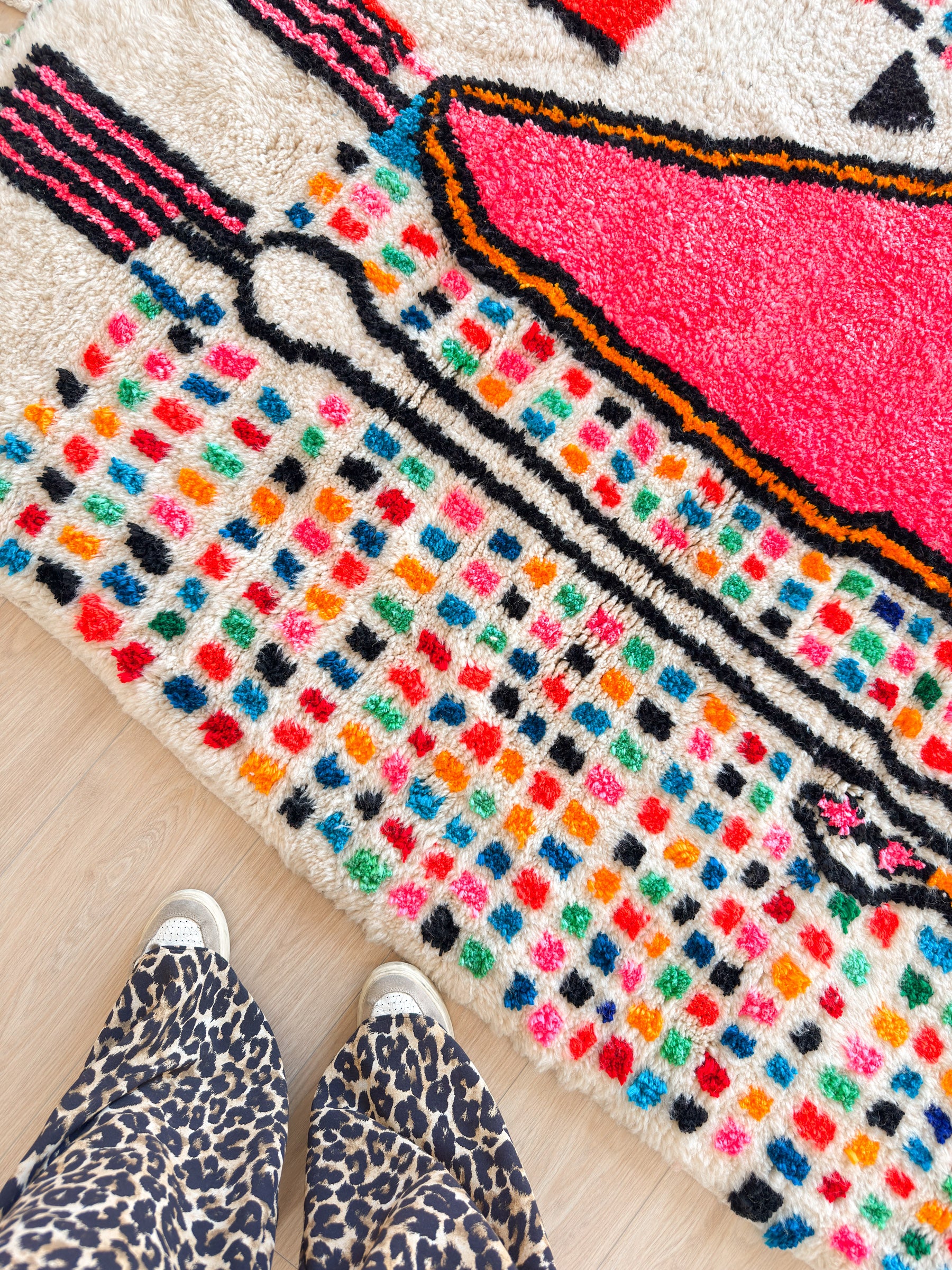 Bunter Berberteppich 152 x 241 cm - Nr. 2436