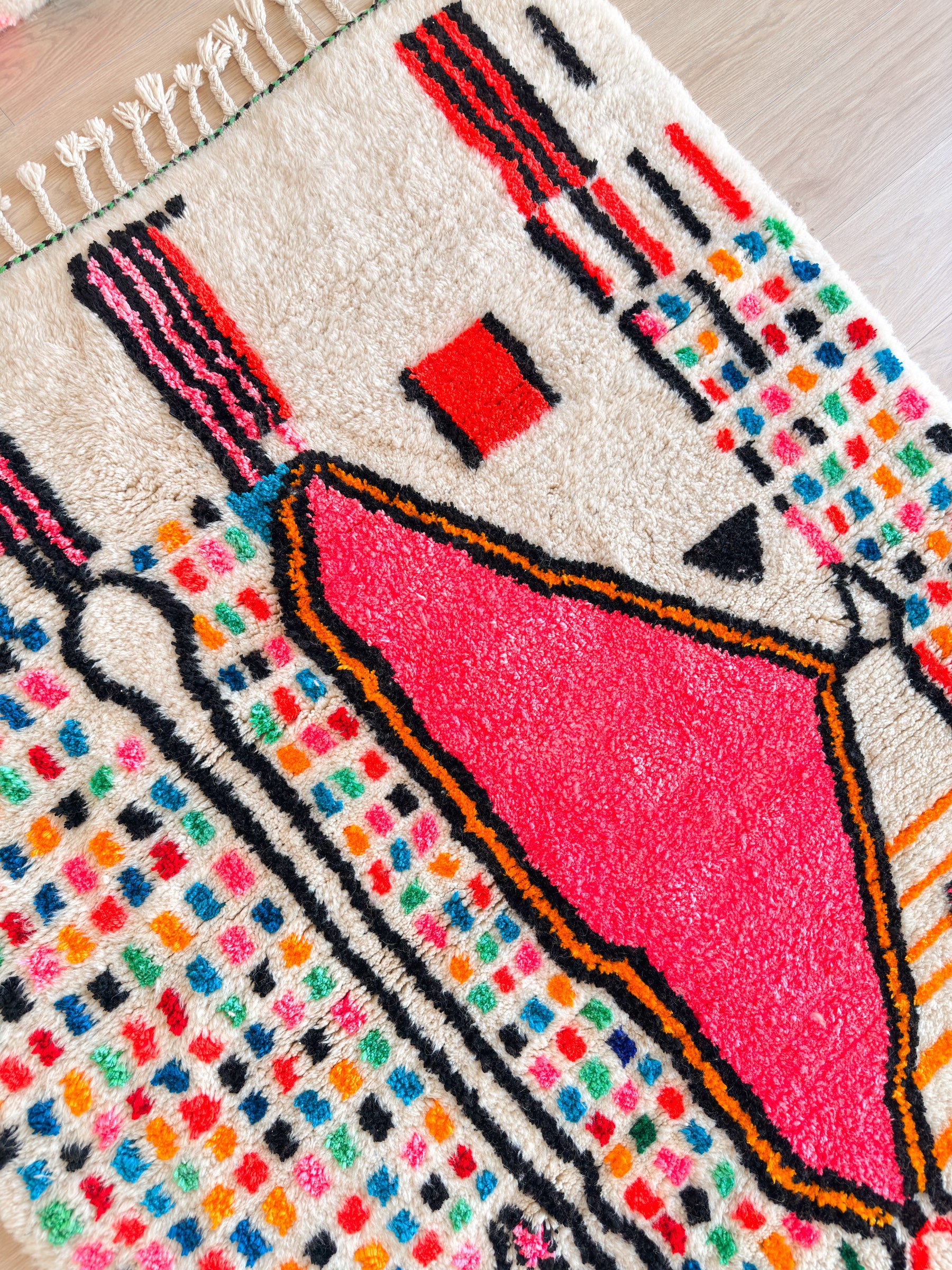 Bunter Berberteppich 152 x 241 cm - Nr. 2436