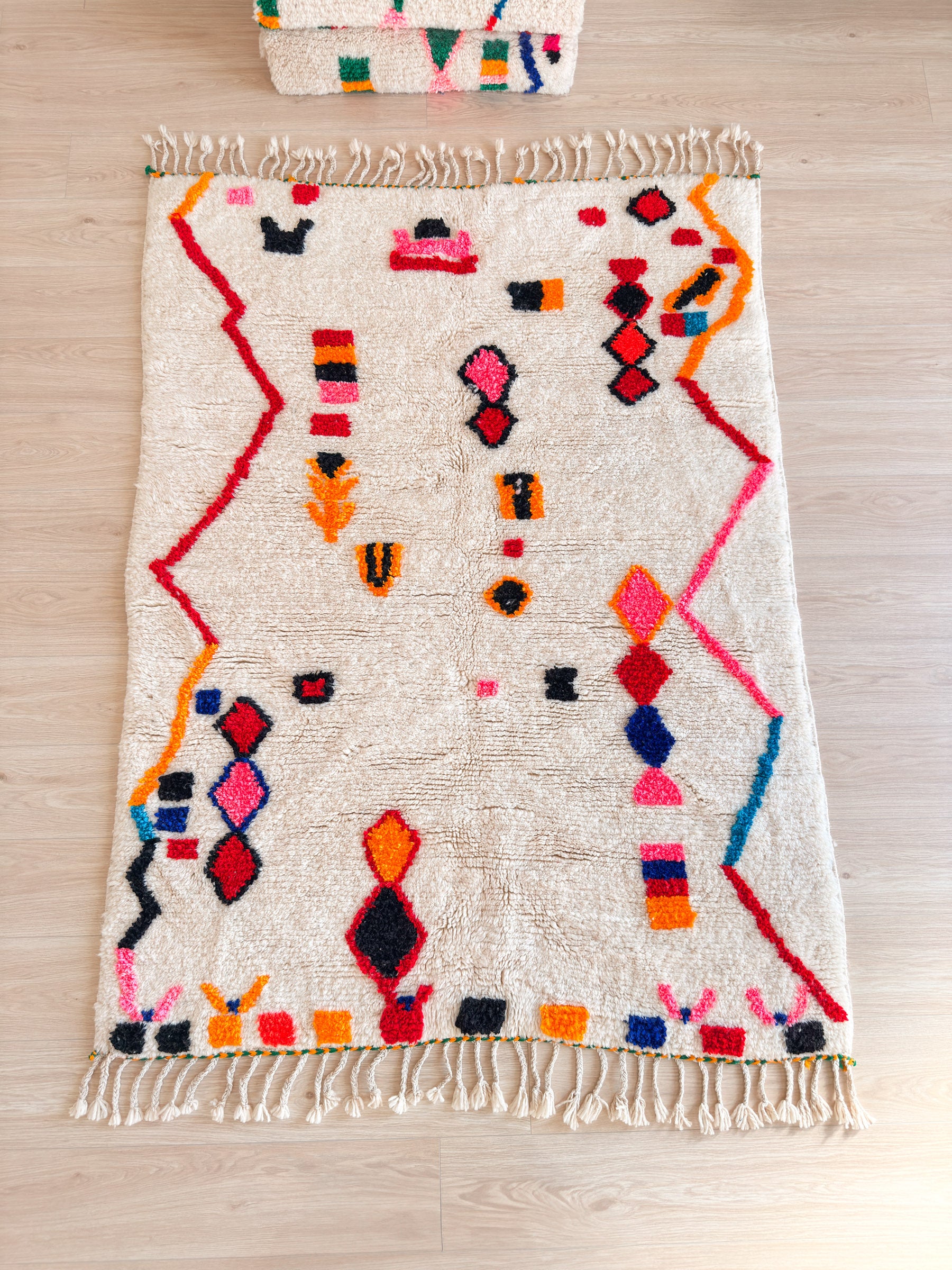 Bunter Berberteppich 147 x 217 cm - Nr. 2443