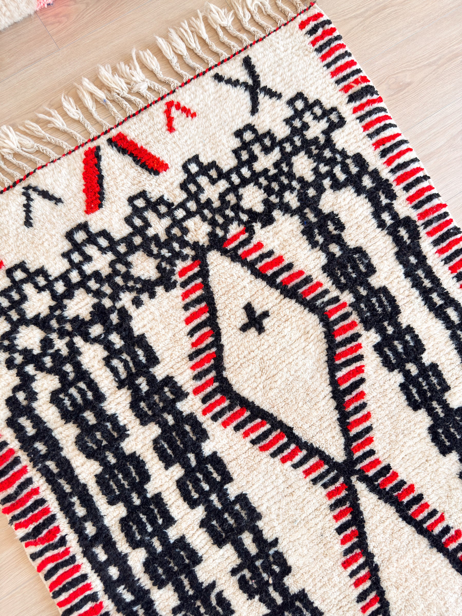 Bunter Berberteppich 118 x 194 cm - Nr. 2392