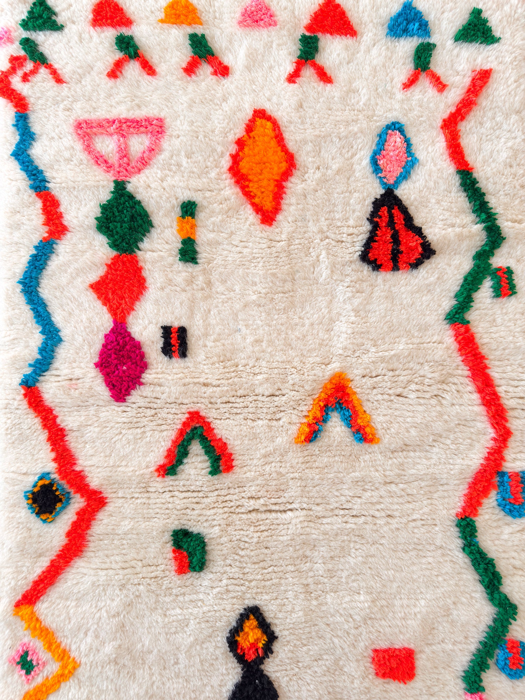 Bunter Berberteppich 99 x 169 cm - Nr. 2464