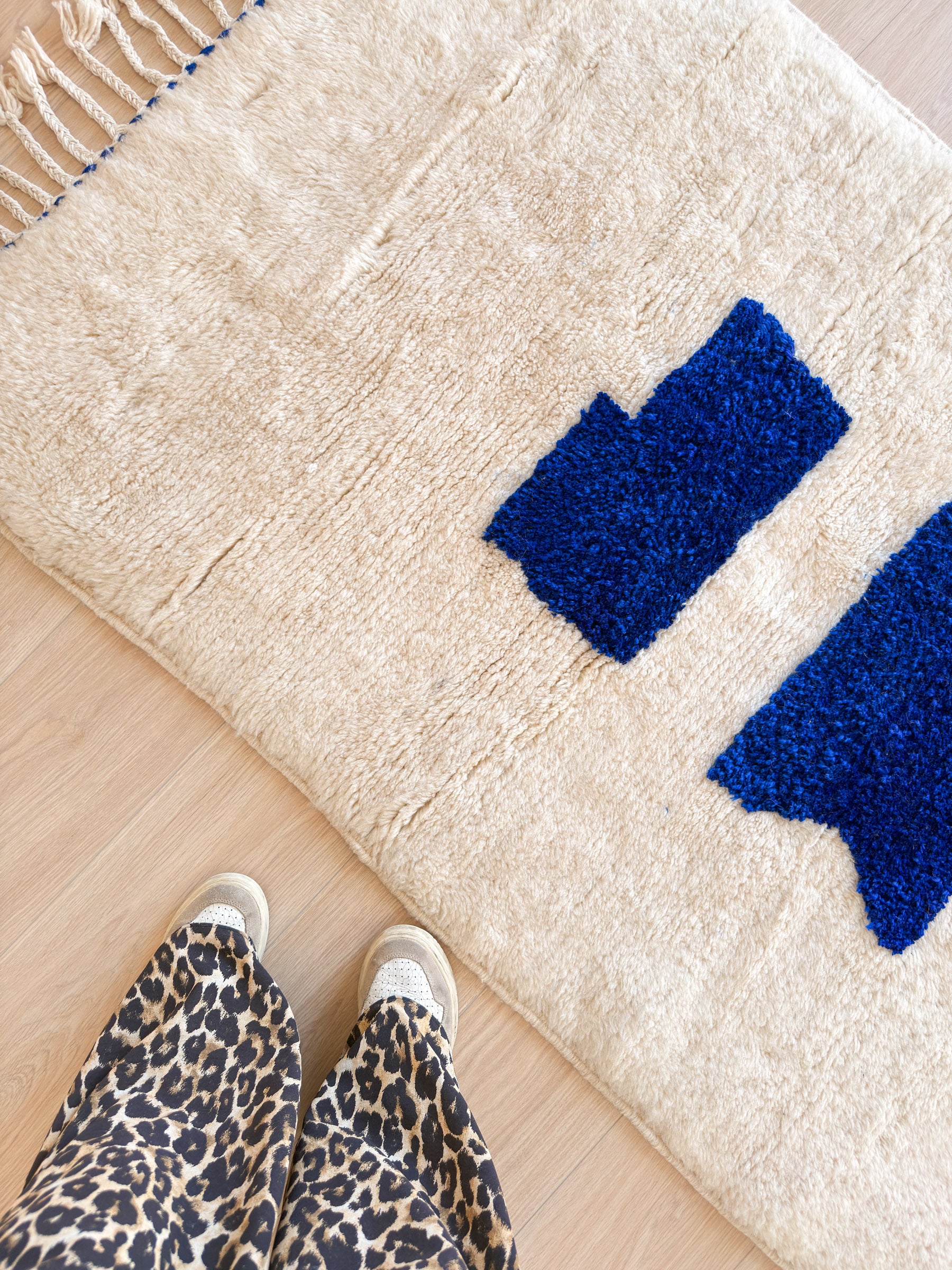 Bunter Berberteppich 100 x 176 cm - Nr. 2455