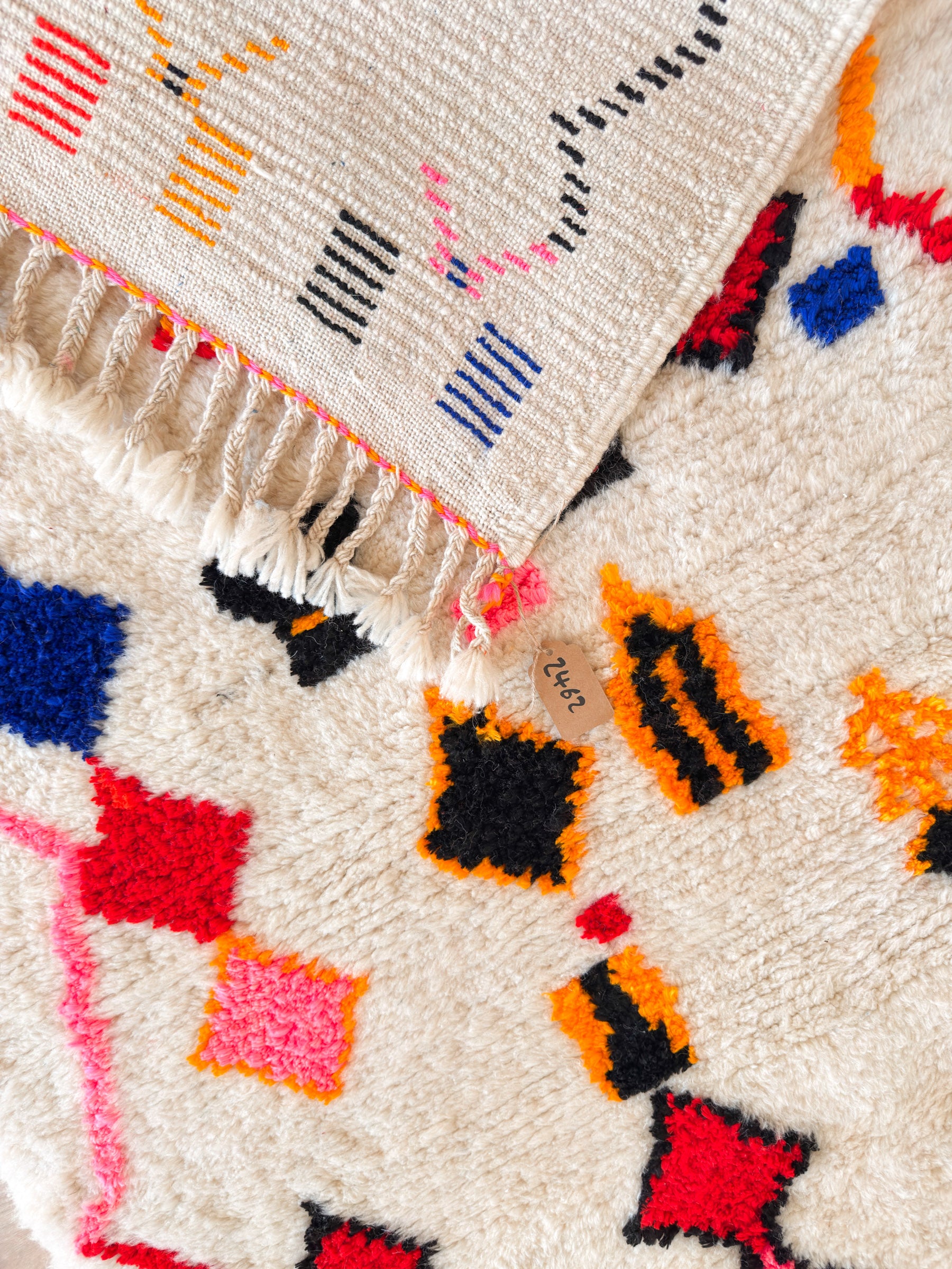 Bunter Berberteppich 110 x 199 cm - Nr. 2462