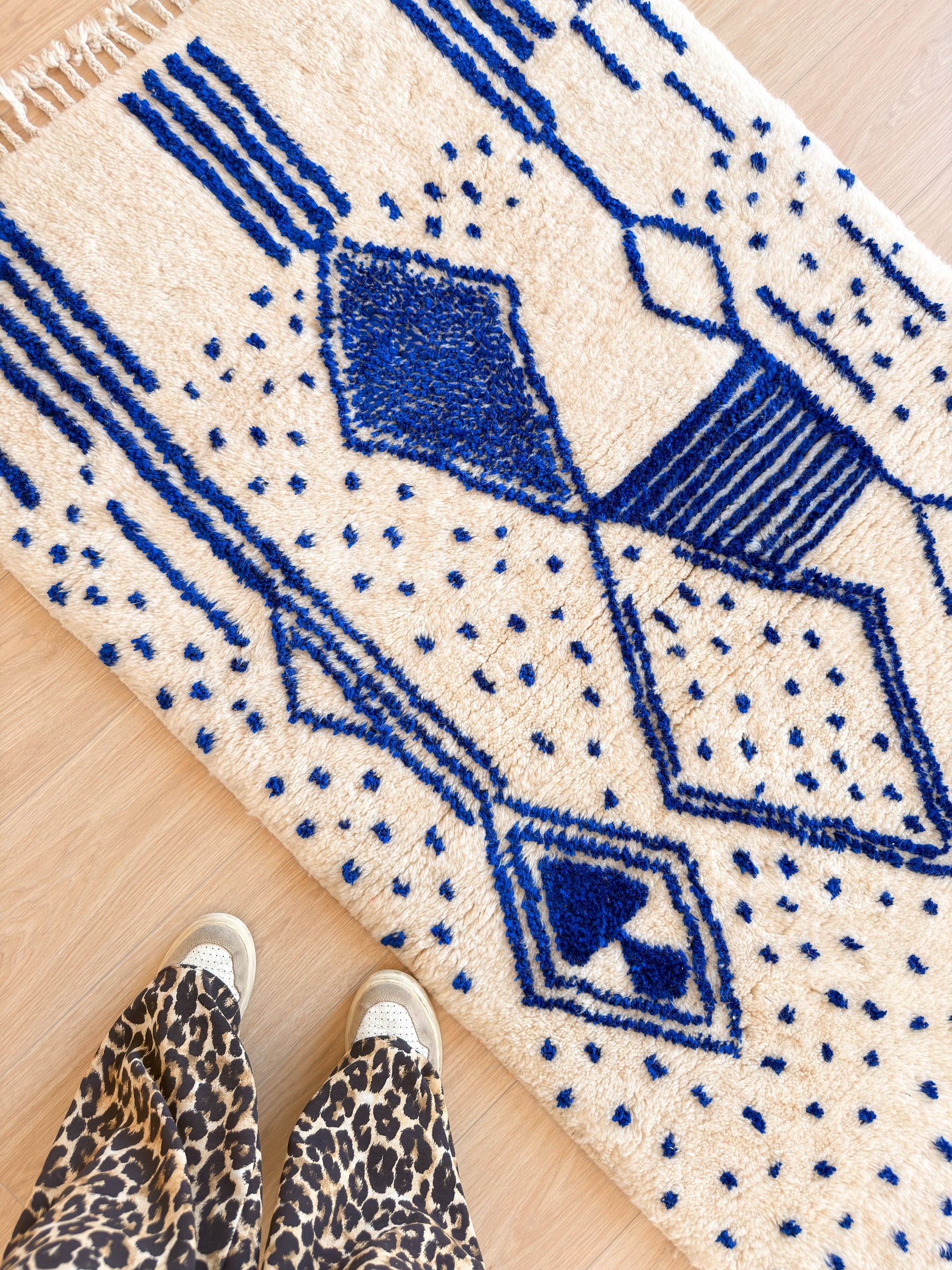 Bunter Berberteppich 99 x 180 cm - Nr. 2452