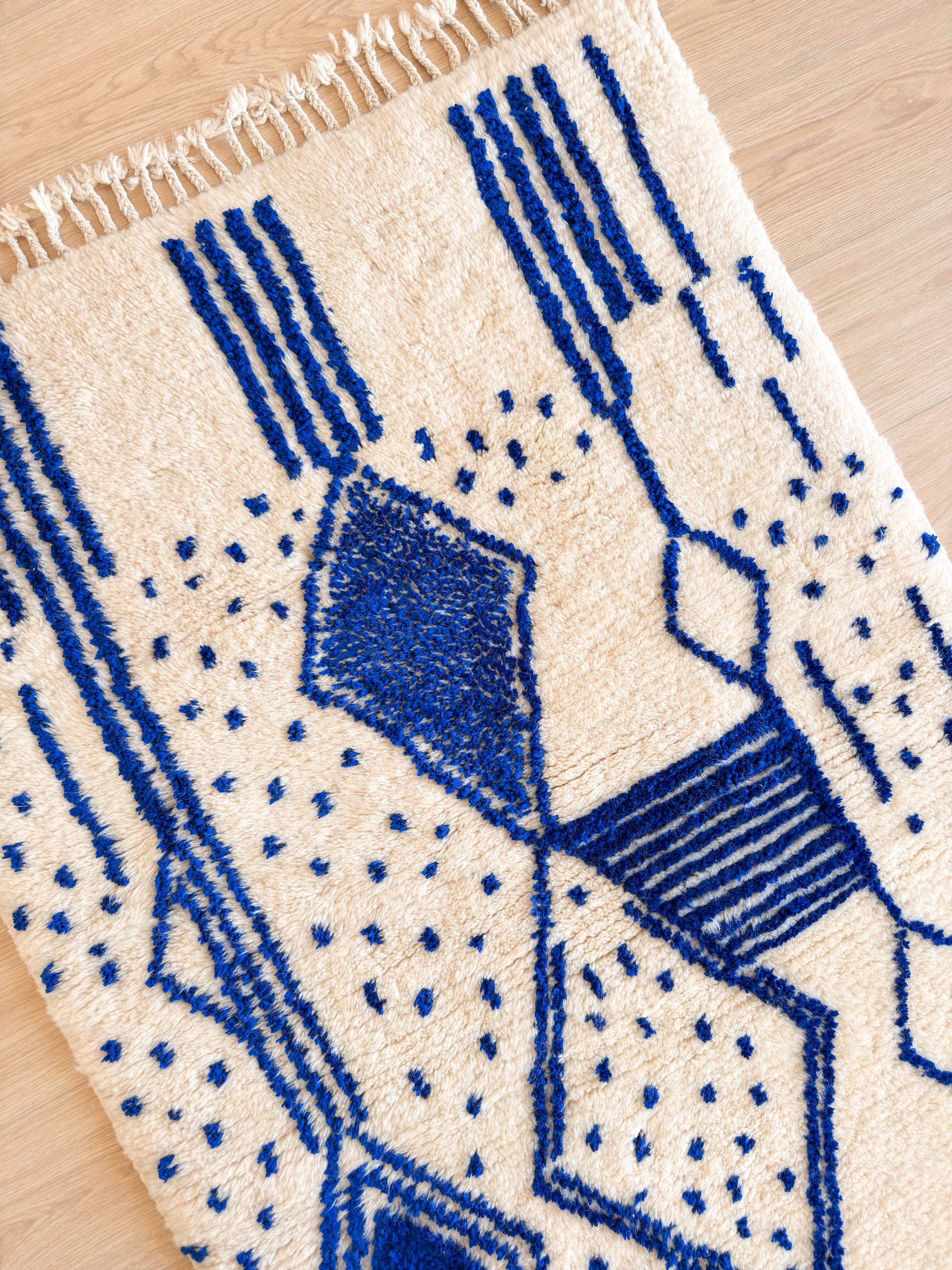 Bunter Berberteppich 99 x 180 cm - Nr. 2452