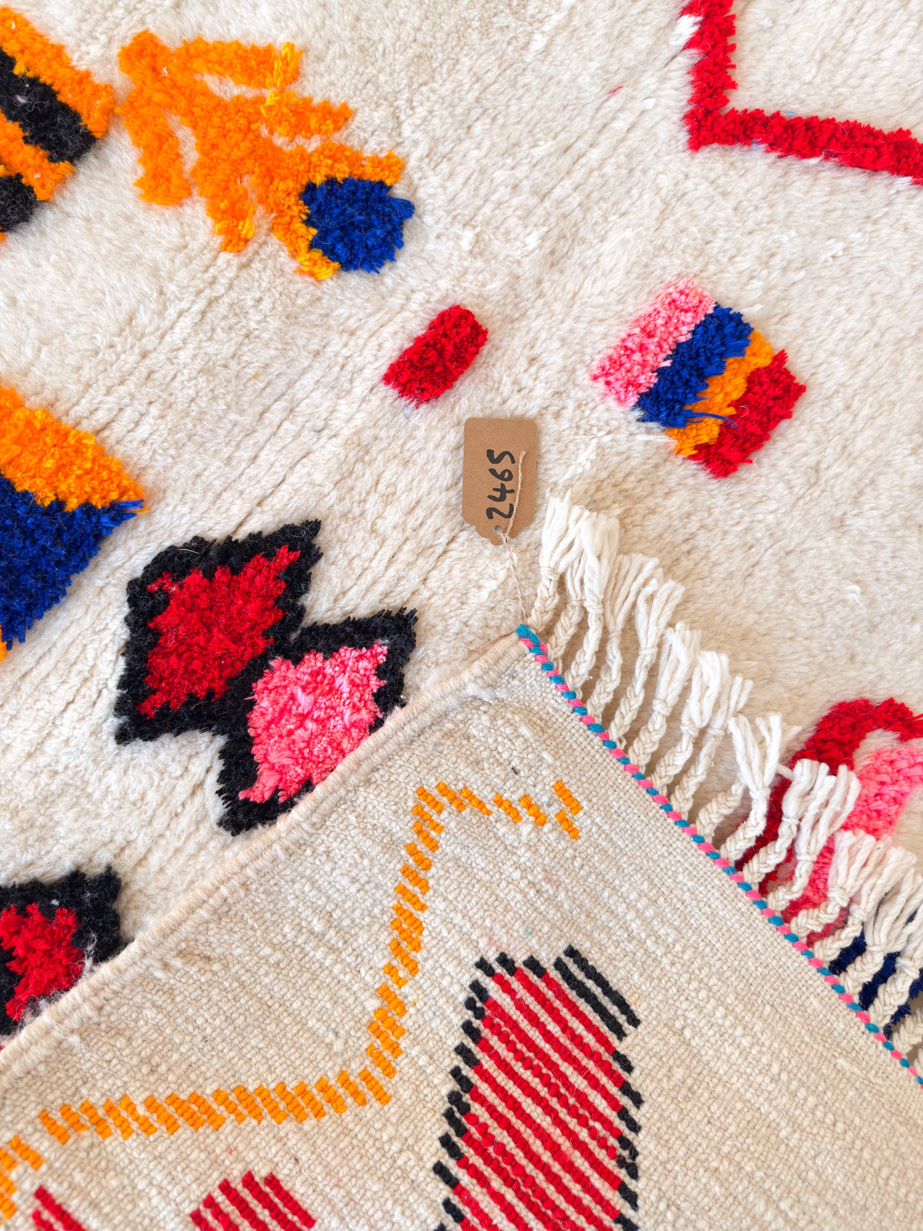 Bunter Berberteppich 100 x 169 cm - Nr. 2465