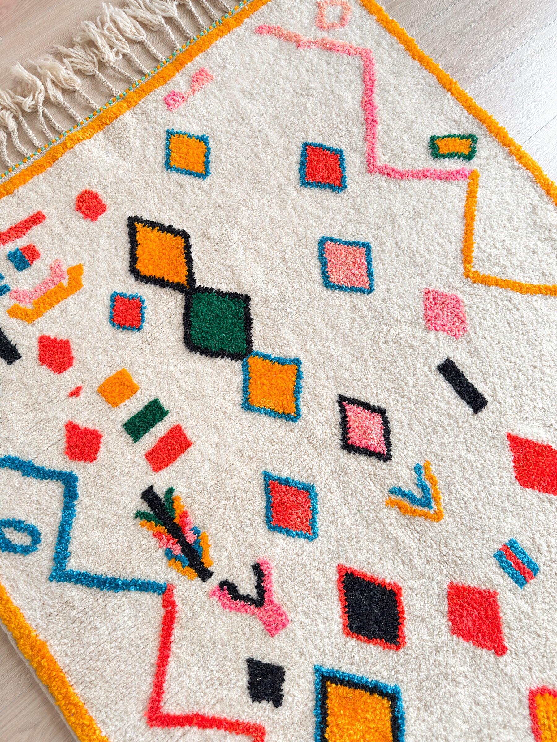 Tapis berbère coloré 153 x 274 cm - n°2371