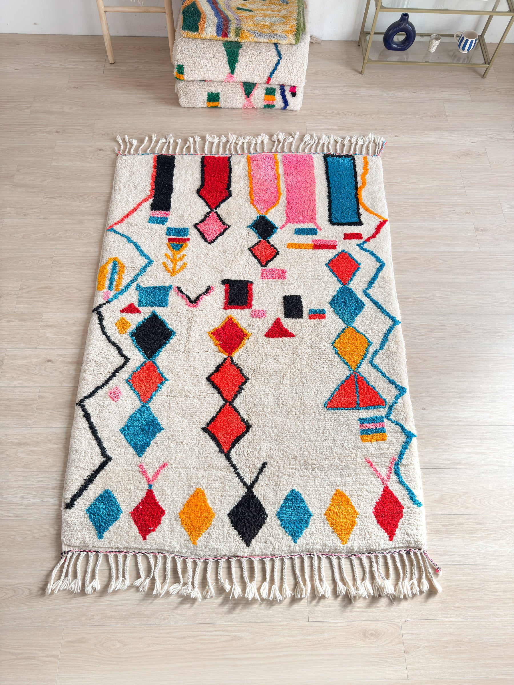 Tapis berbère coloré 155 x 238 cm - n°2347