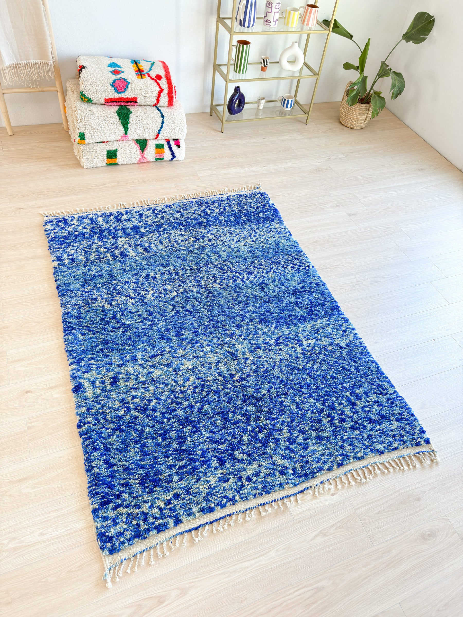 Bunter Berberteppich 151 x 215 cm - Nr. 2115