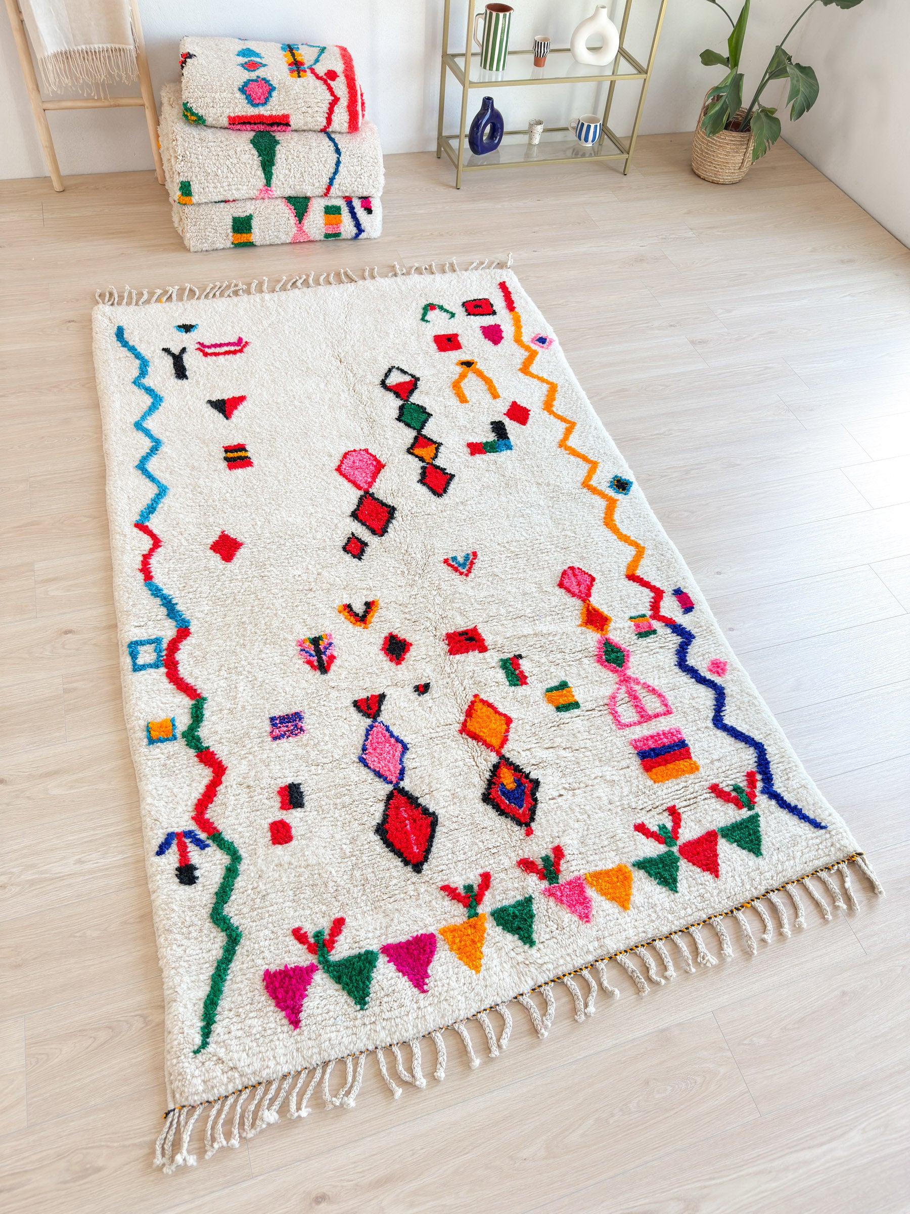 Bunter Berberteppich 156 x 270 cm - Nr. 2139