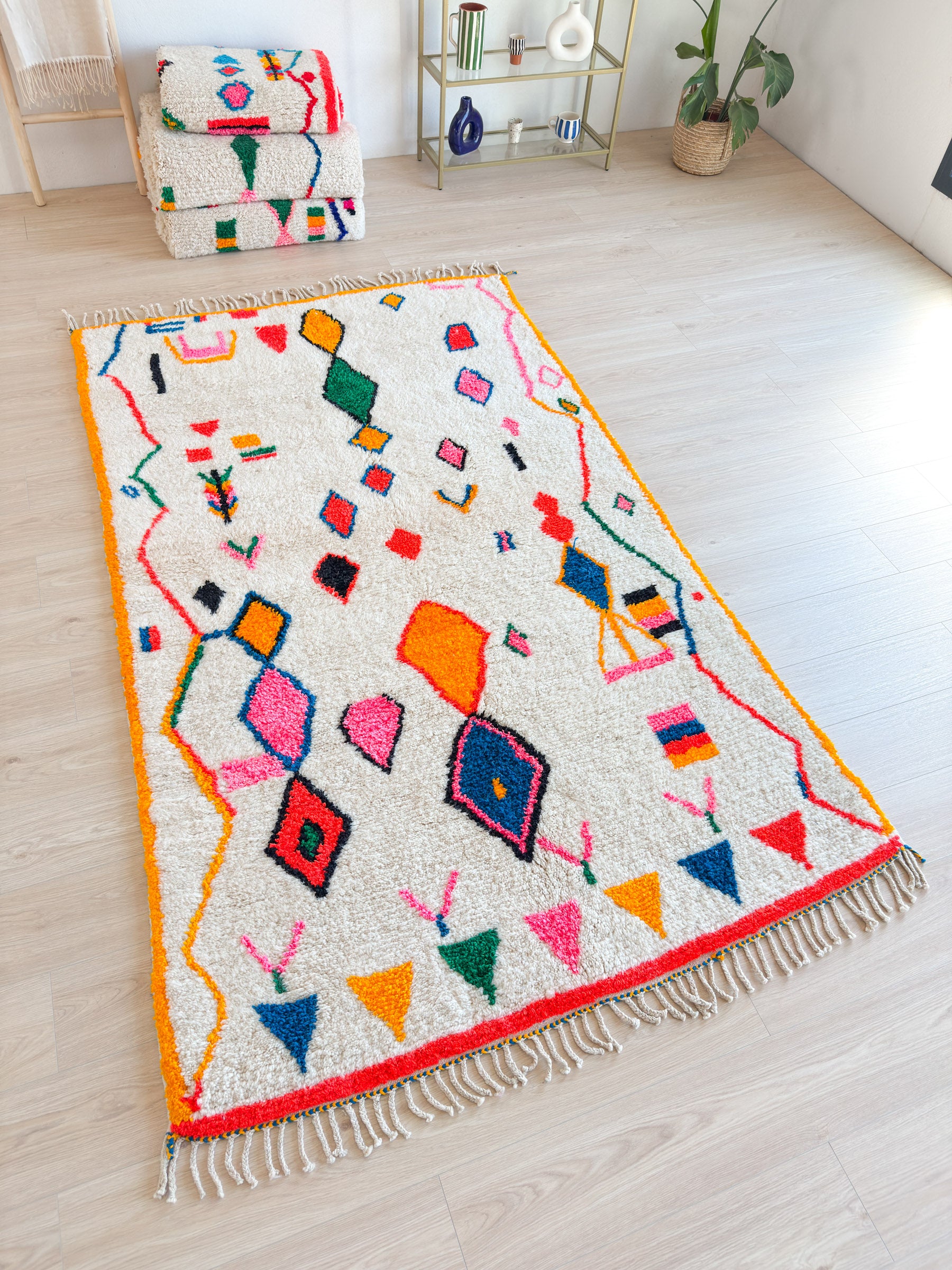 Colorful Berber rug 158 x 279 cm - no. 2160