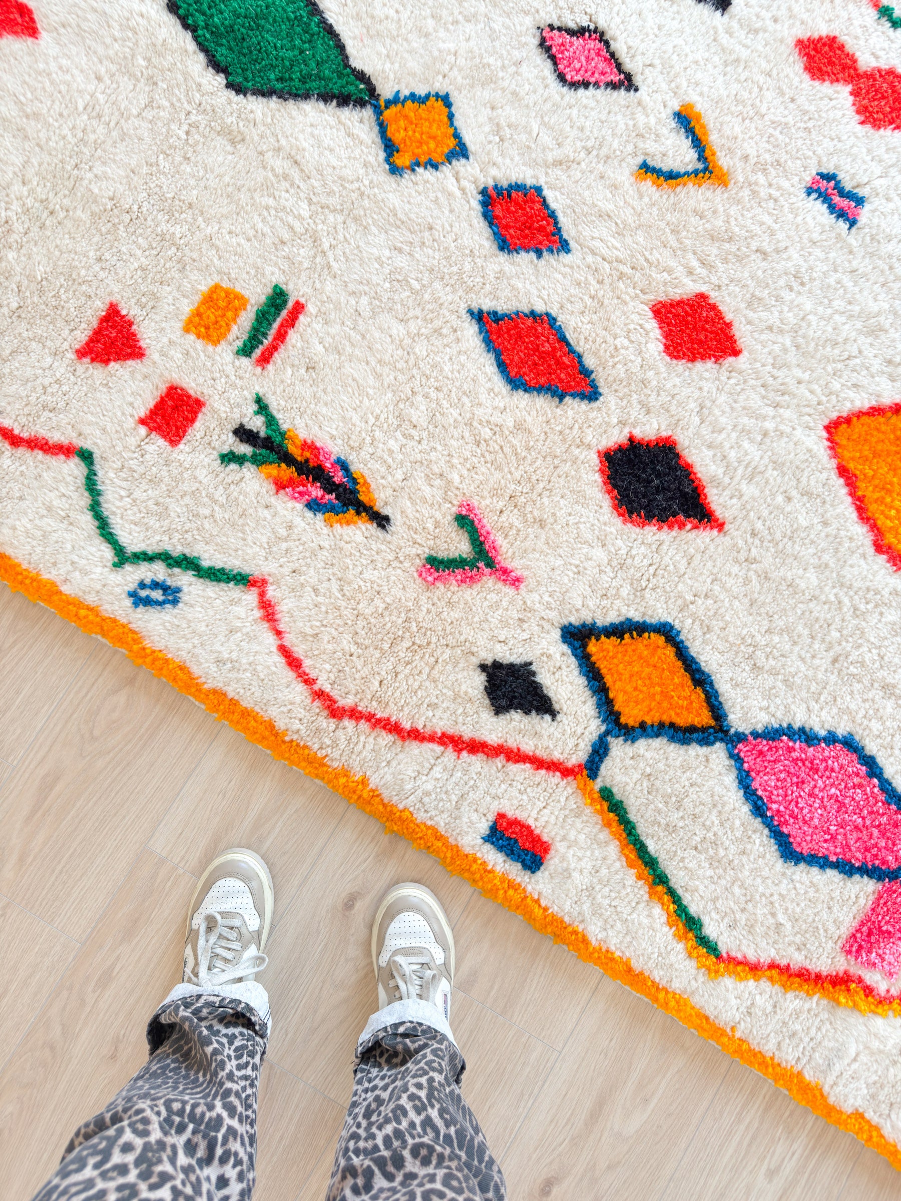 Colorful Berber rug 158 x 279 cm - no. 2160