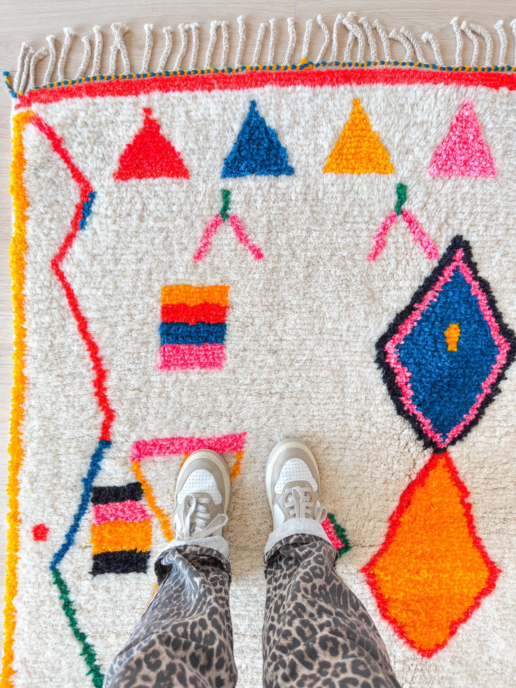 Colorful Berber rug 158 x 279 cm - no. 2160
