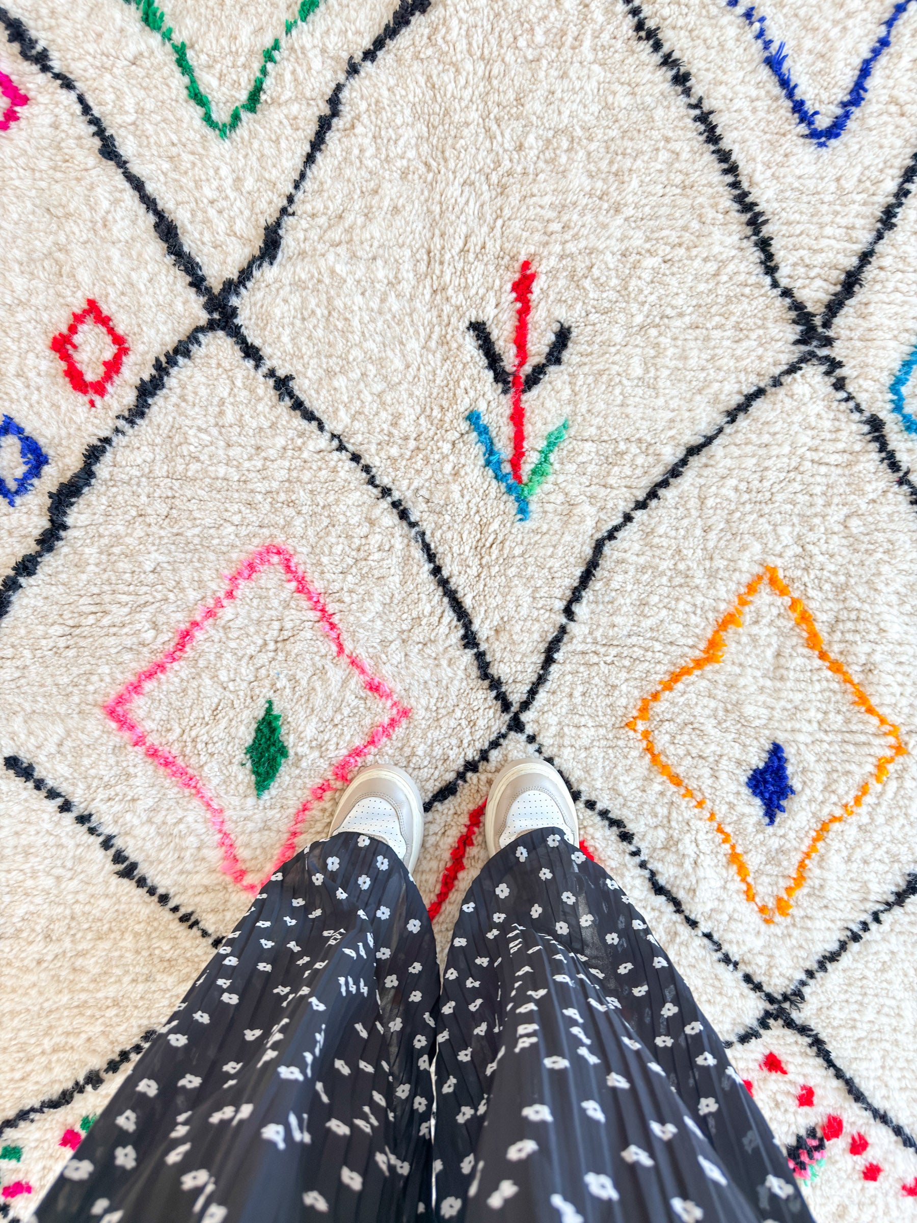Tapis berbère coloré 150 x 243 cm - n°2128