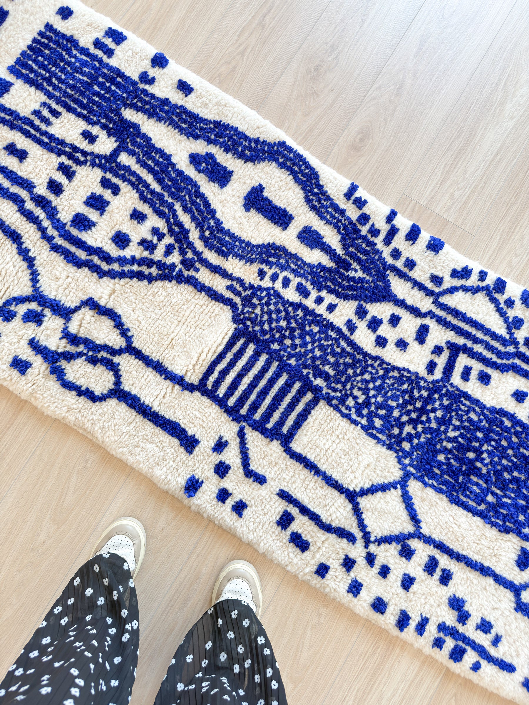 Tapis de couloir berbère coloré 80 x 274 cm - n°2110