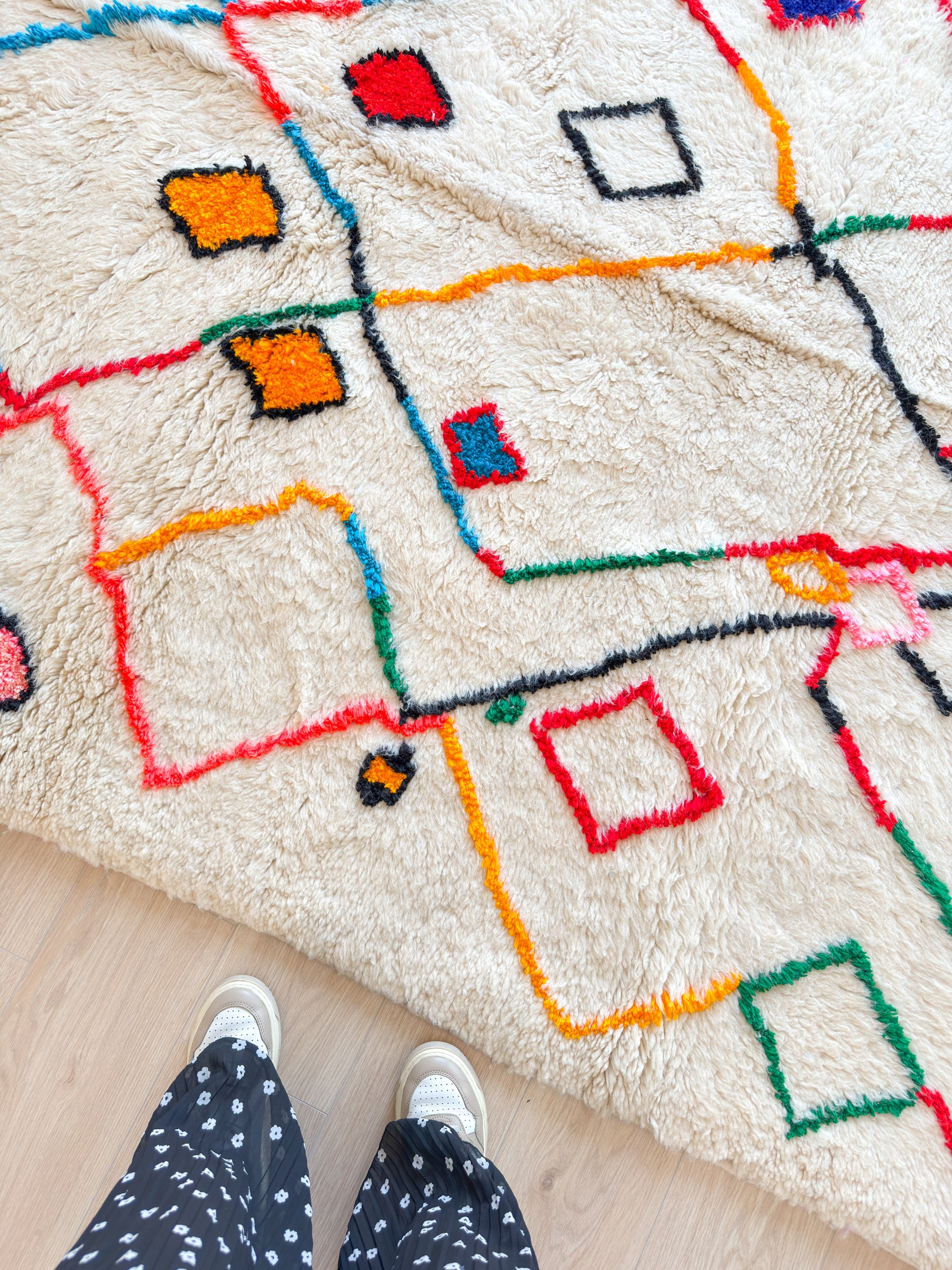 Tapis berbère coloré 195 x 322 cm - n°1422