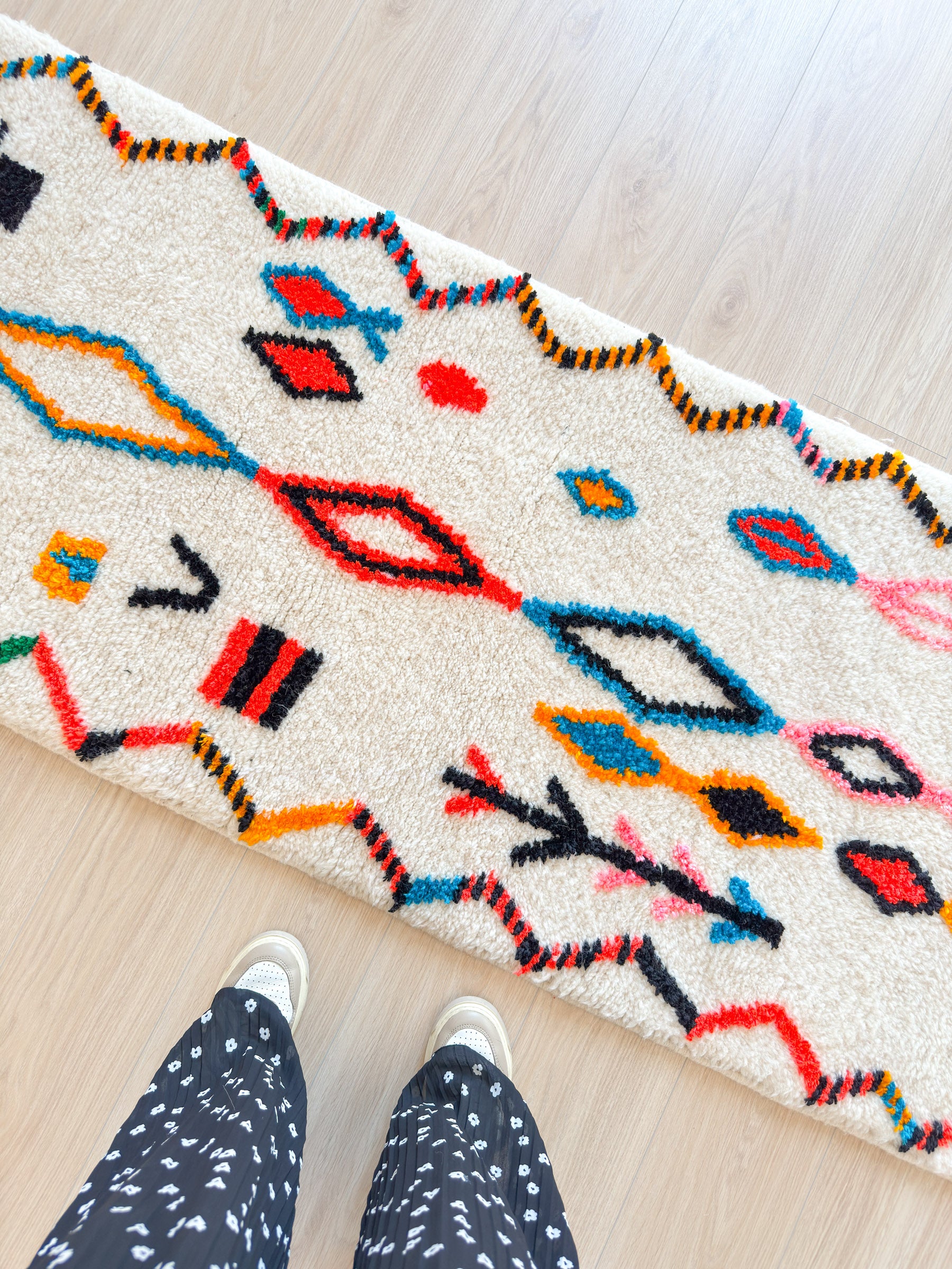 Tapis de couloir berbère coloré 79 x 257 cm - n°2167
