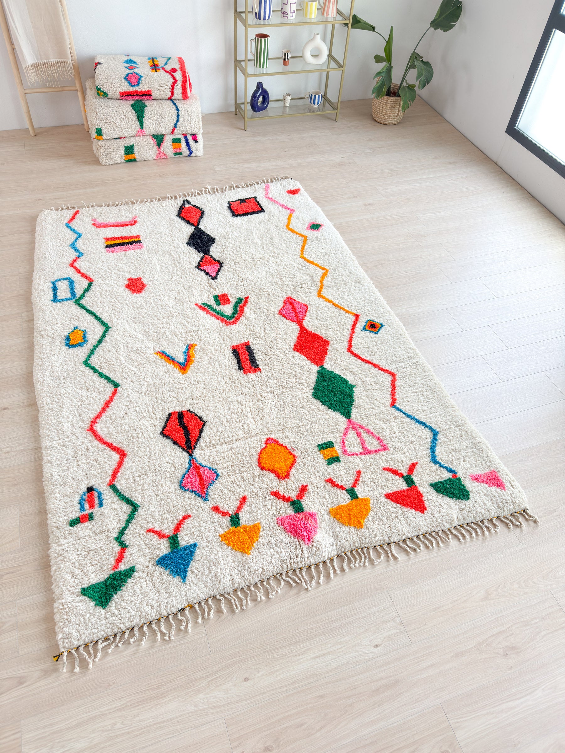 Tapis berbère coloré 188 x 280 cm - n°2155