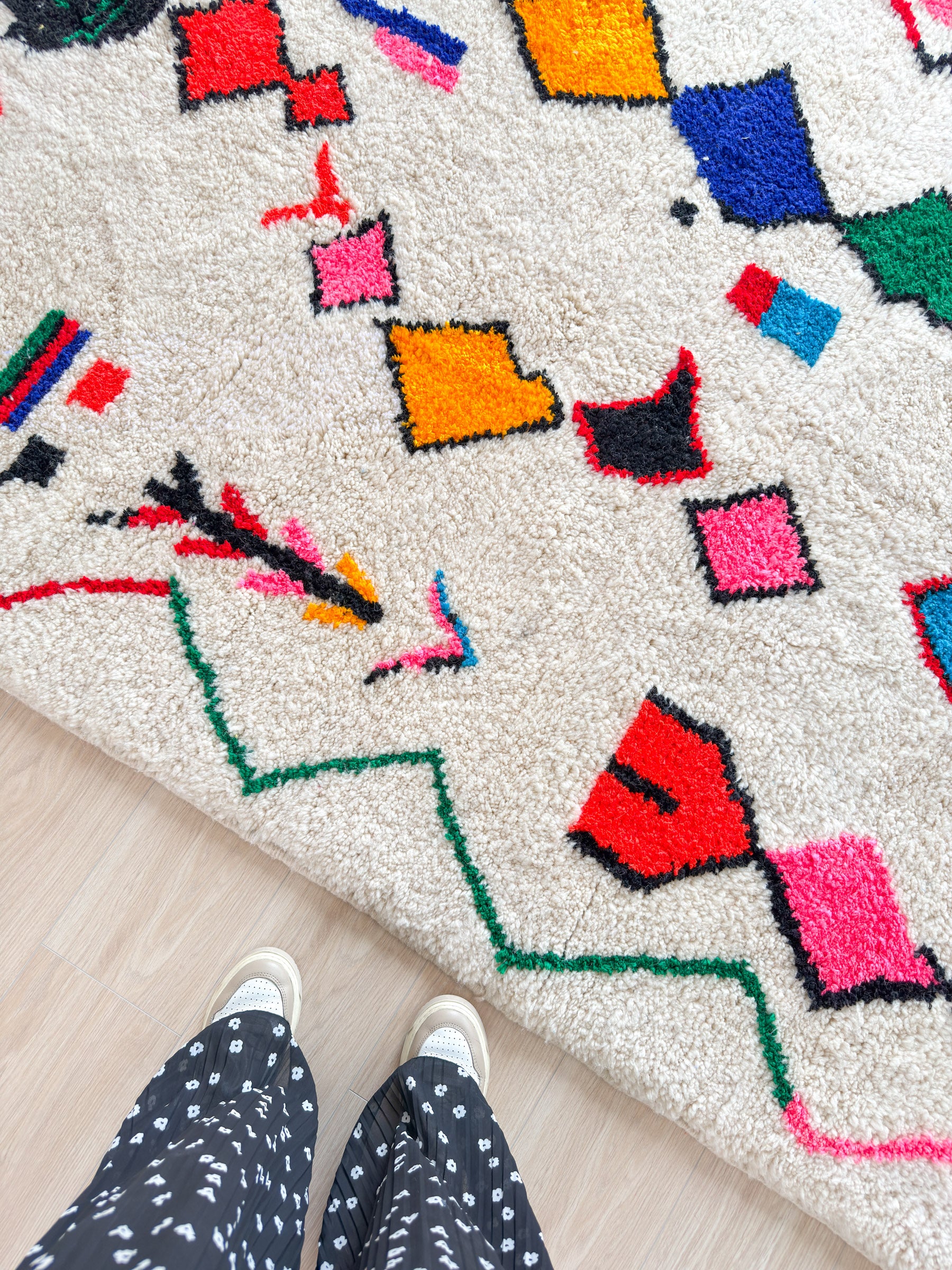 Colorful Berber rug 159 x 261 cm - no. 2197