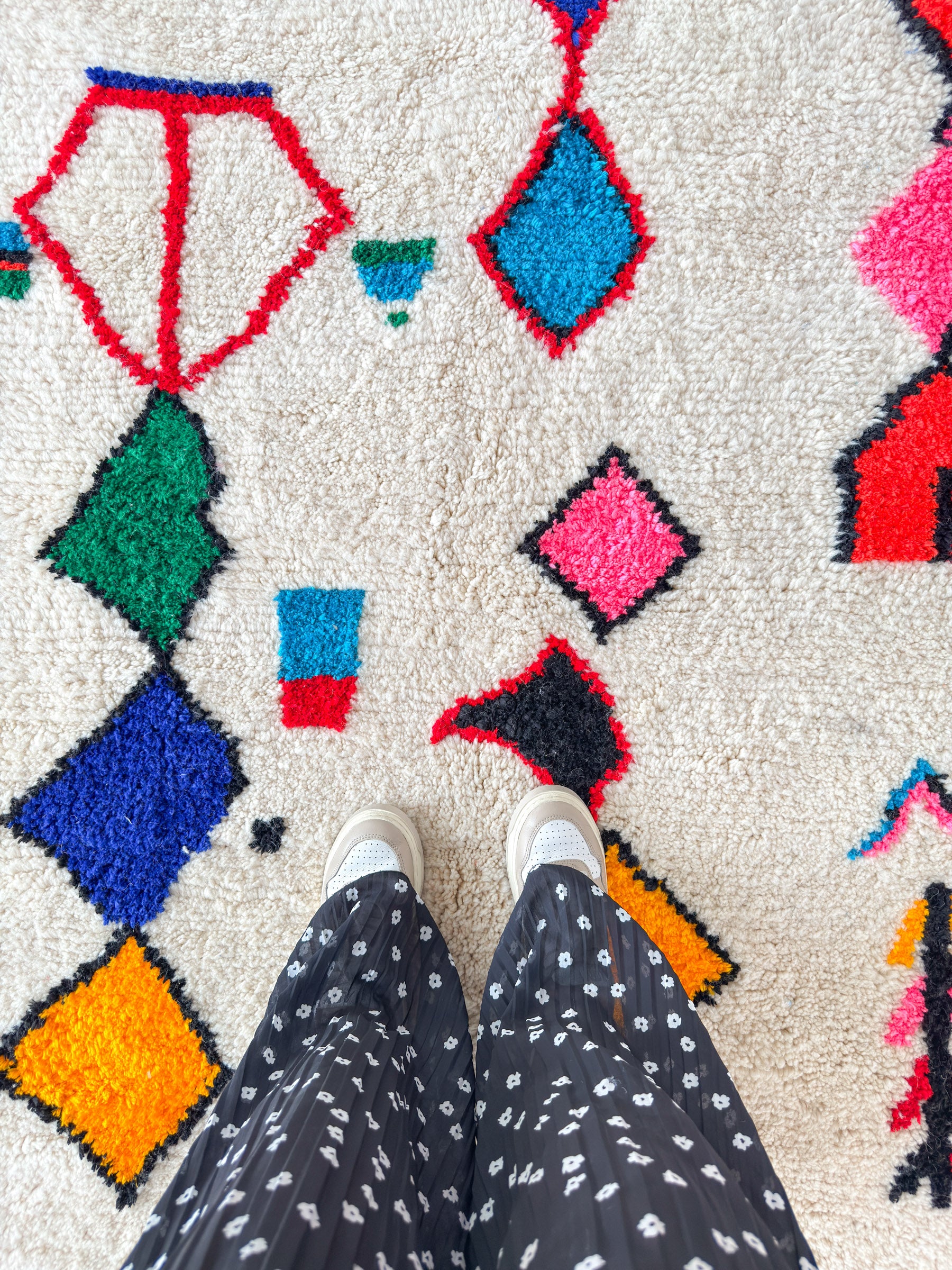 Colorful Berber rug 159 x 261 cm - no. 2197