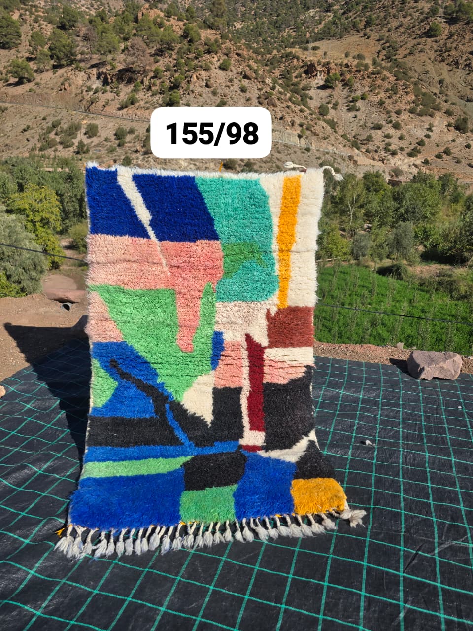 Färgglad berbermatta 97 x 171 cm - n°2536