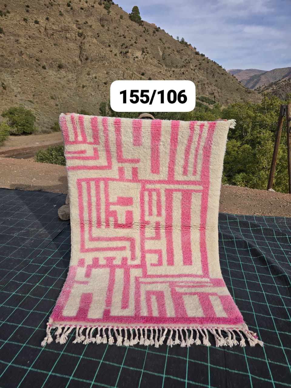 Bunter Berberteppich 104 x 172 cm - Nr. 2506