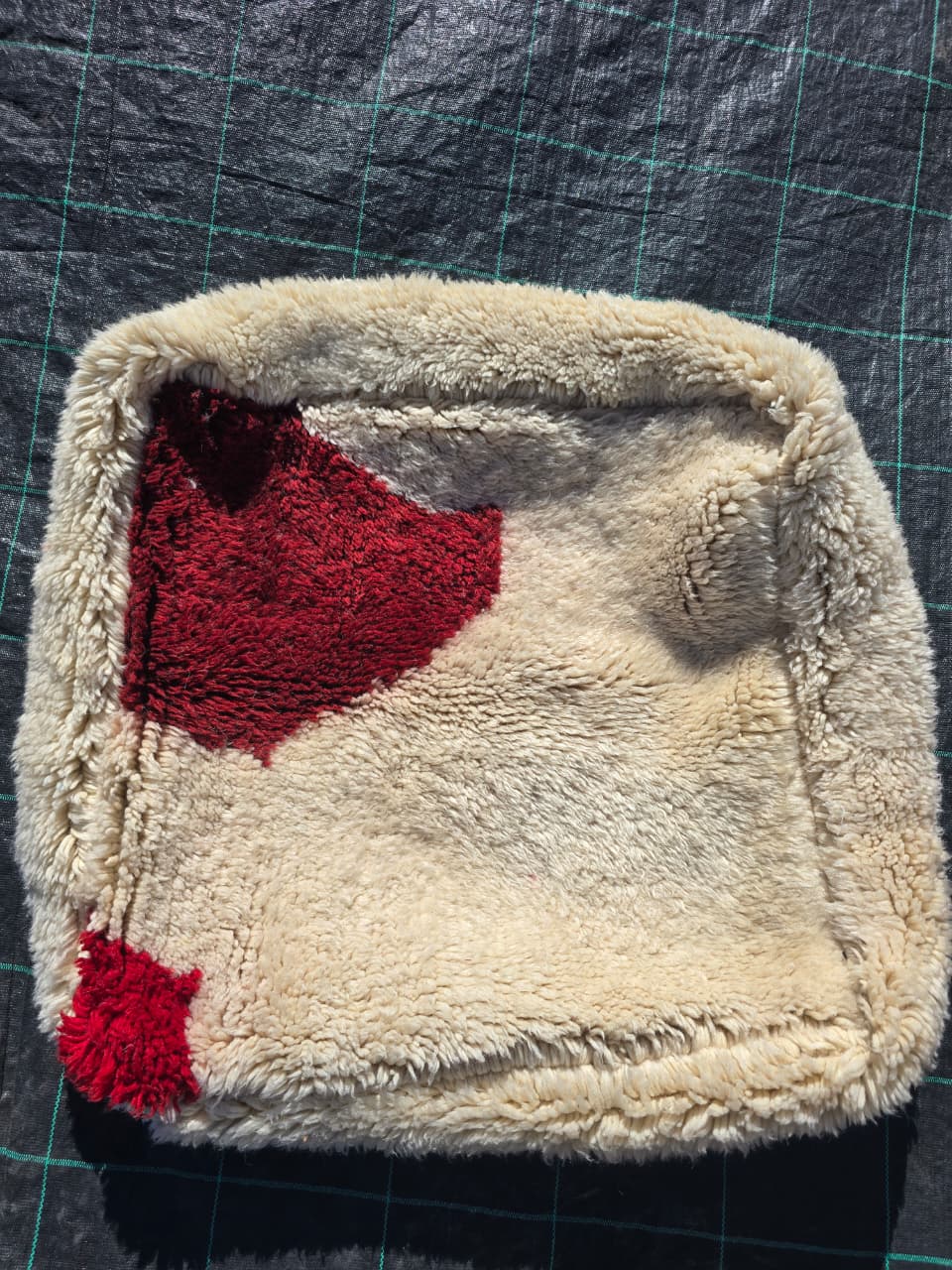 Draft - Moroccan pouf, colorful Berber pouf - 60 x 60 cm - No. 110